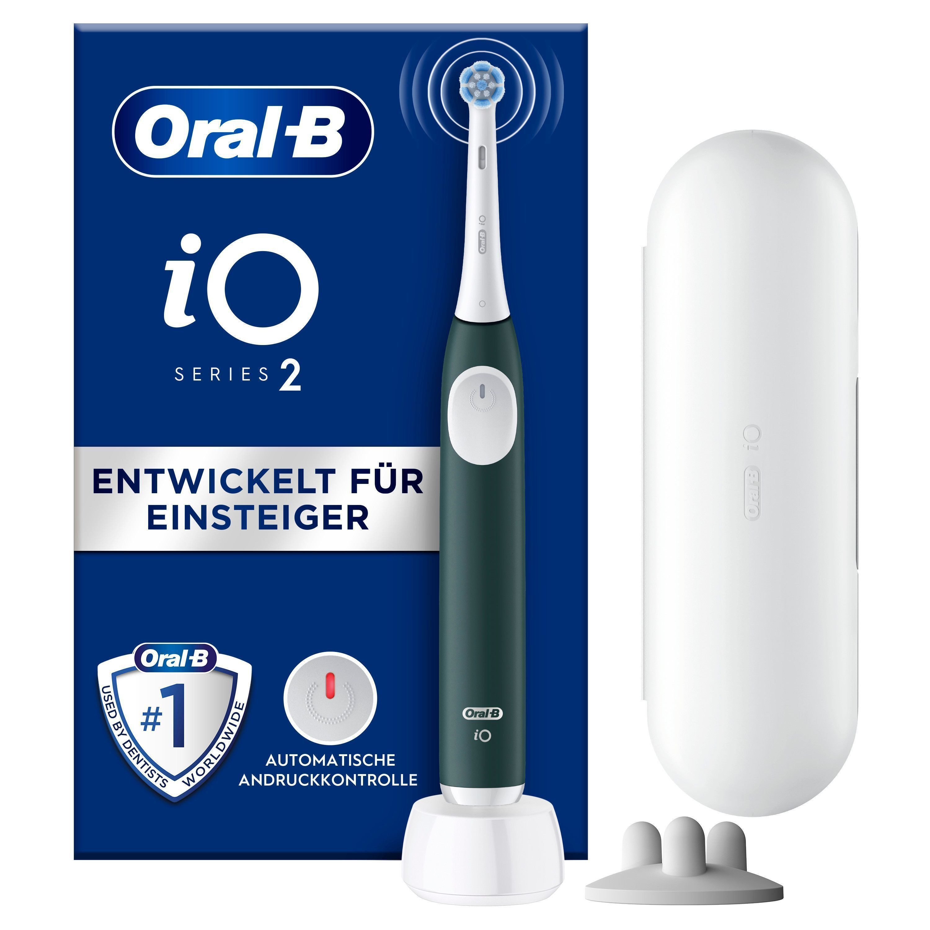 Oral B Elektrische tandenborstel IO Series 2 voor de zachte reiniging, reisetui, opzetborstelhouder