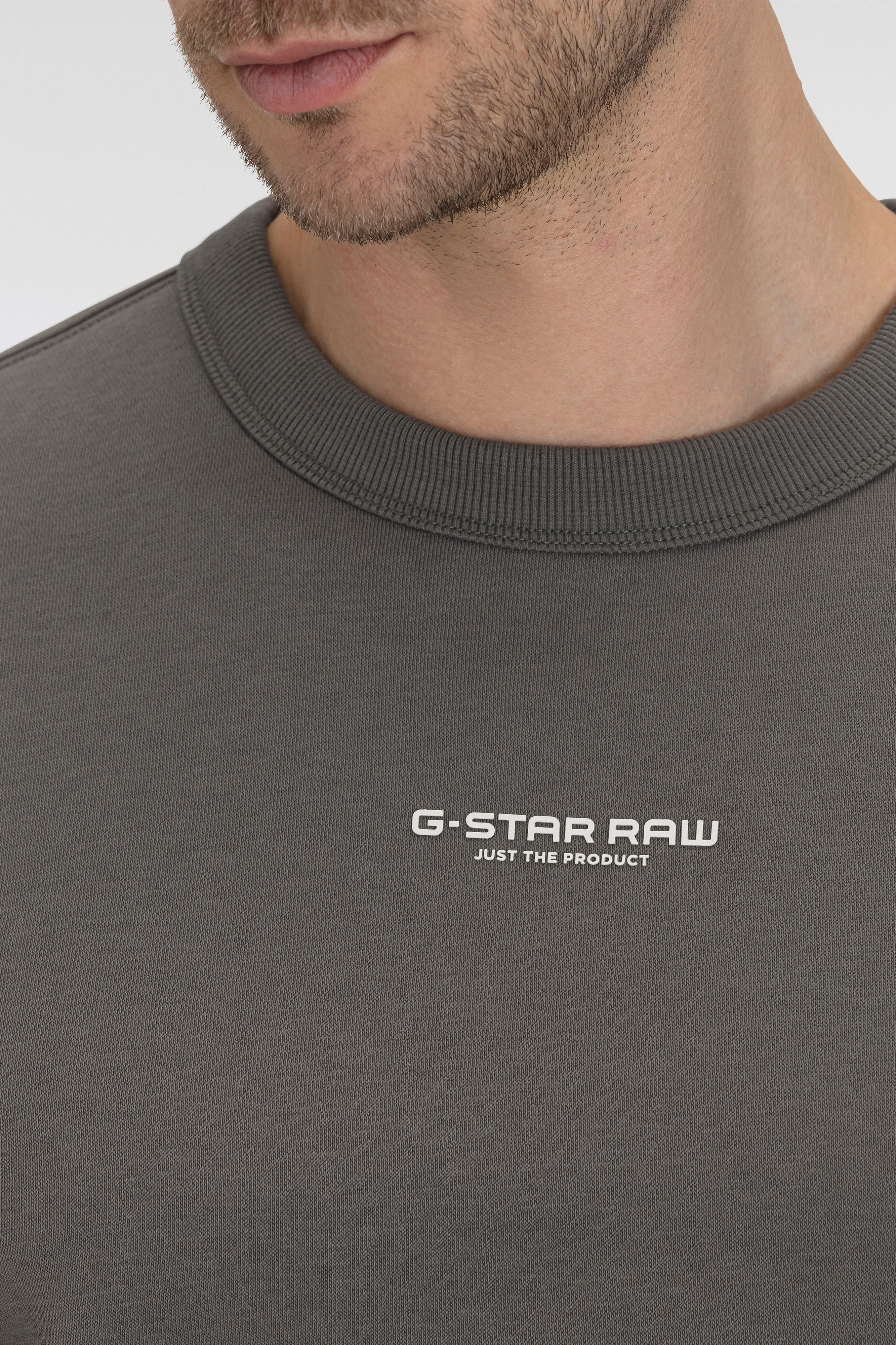 G-Star RAW Sweatshirt Center chest logo met logoprint voor