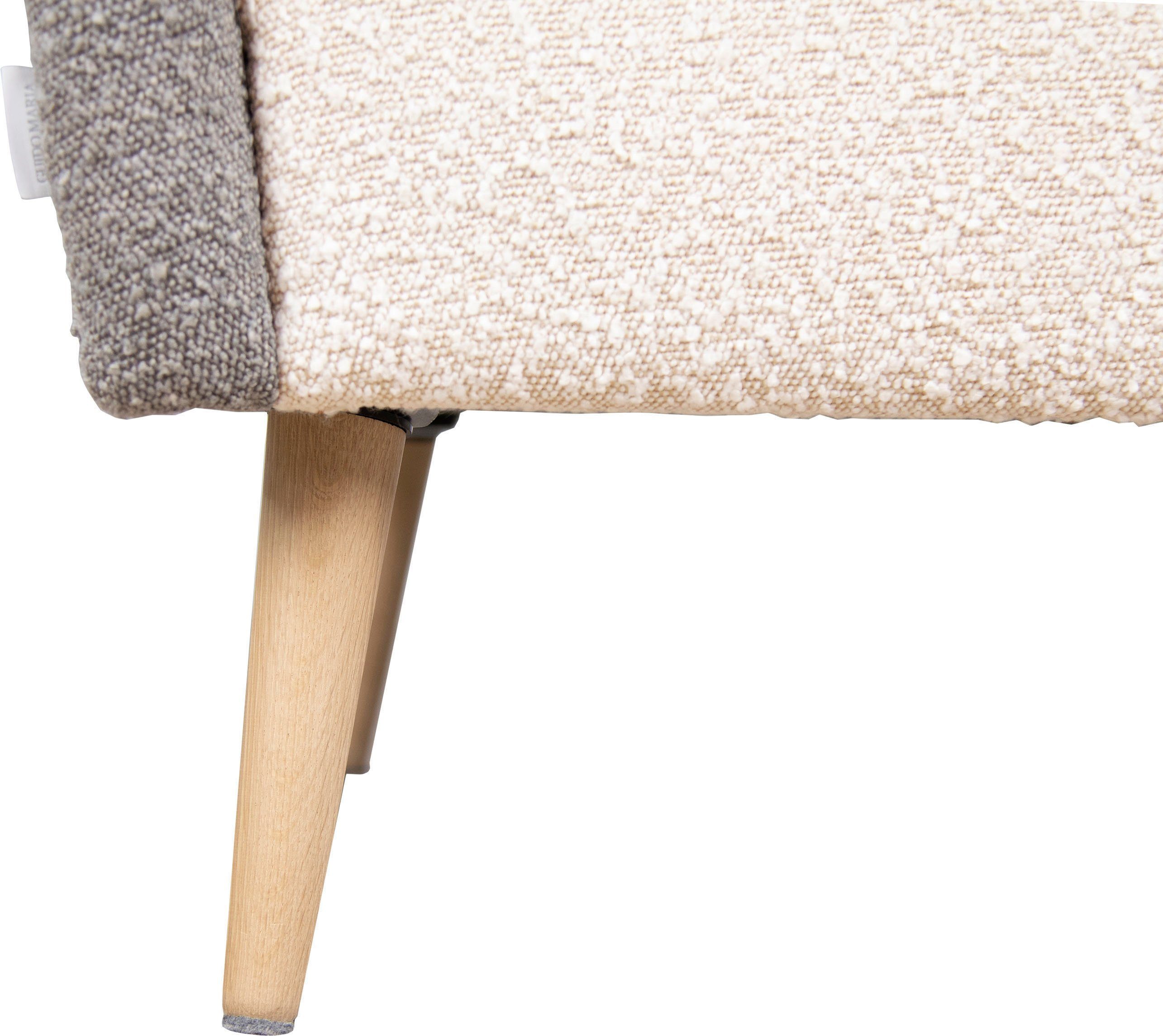 Guido Maria Kretschmer Home&Living Fauteuil Salla bekleding bouclé of fijne structuur, oorschelp fauteuil naar keuze met of zonder hocker, grote fauteuil: afm. bxdxh: 78x94x118cm