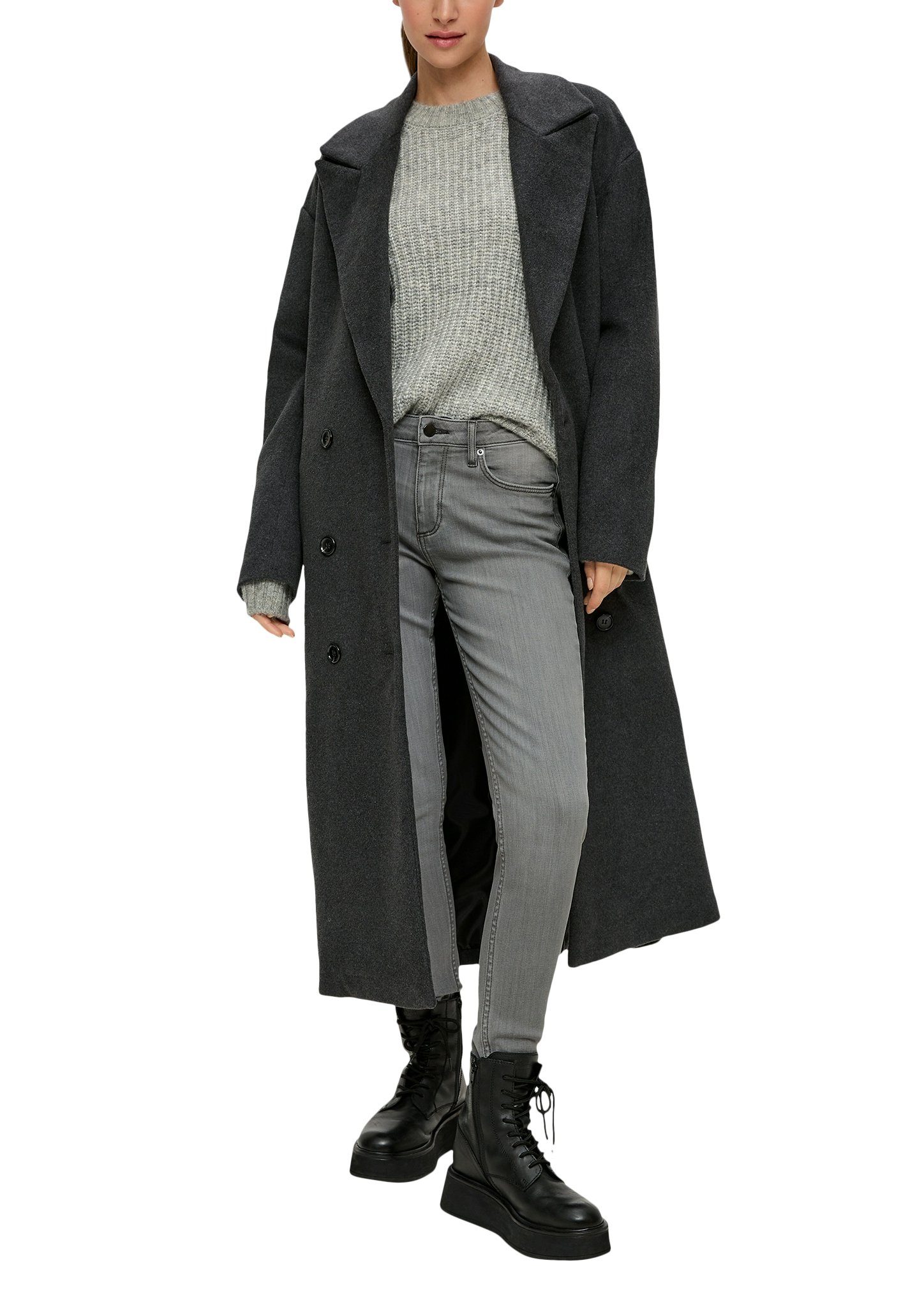 Q/S designed by 5-pocket jeans Sadie slim fit met stretchpercentage