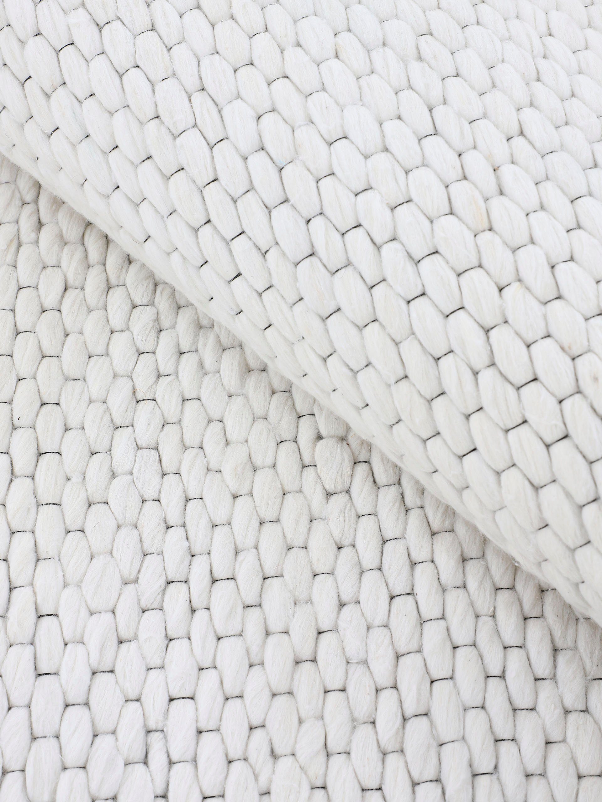carpetfine Wollen kleed Sina Handgeweven tapijt, 100% wol, gemêleerd, handgeweven, zacht & knuffelig