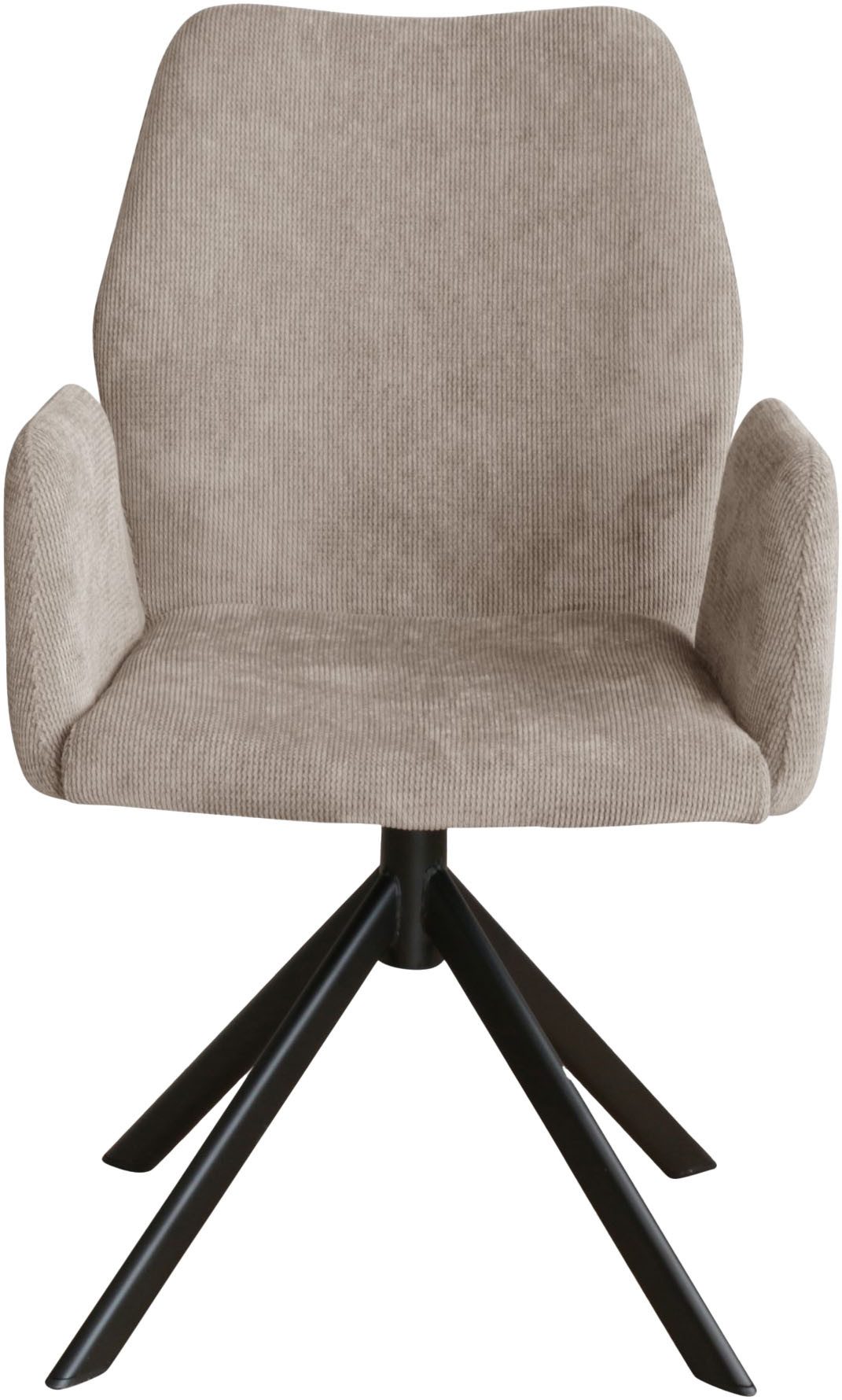 Home affaire Stoel met armleuningen Hacienda moderne cordbekleding (set)