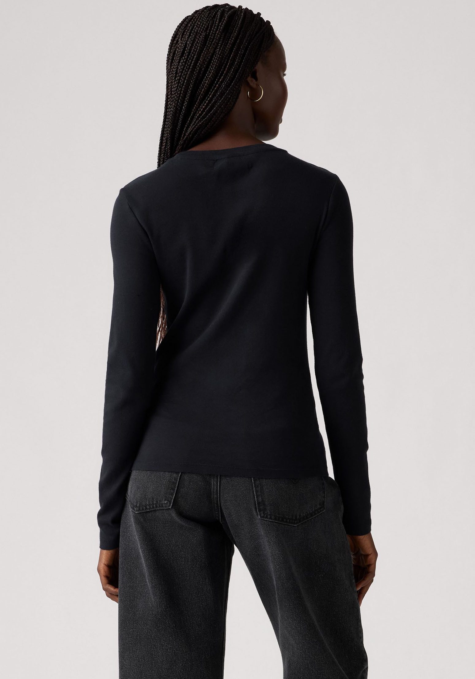 Levi's® Shirt met lange mouwen GR ESSENTIAL LS T met glinstersteentjes