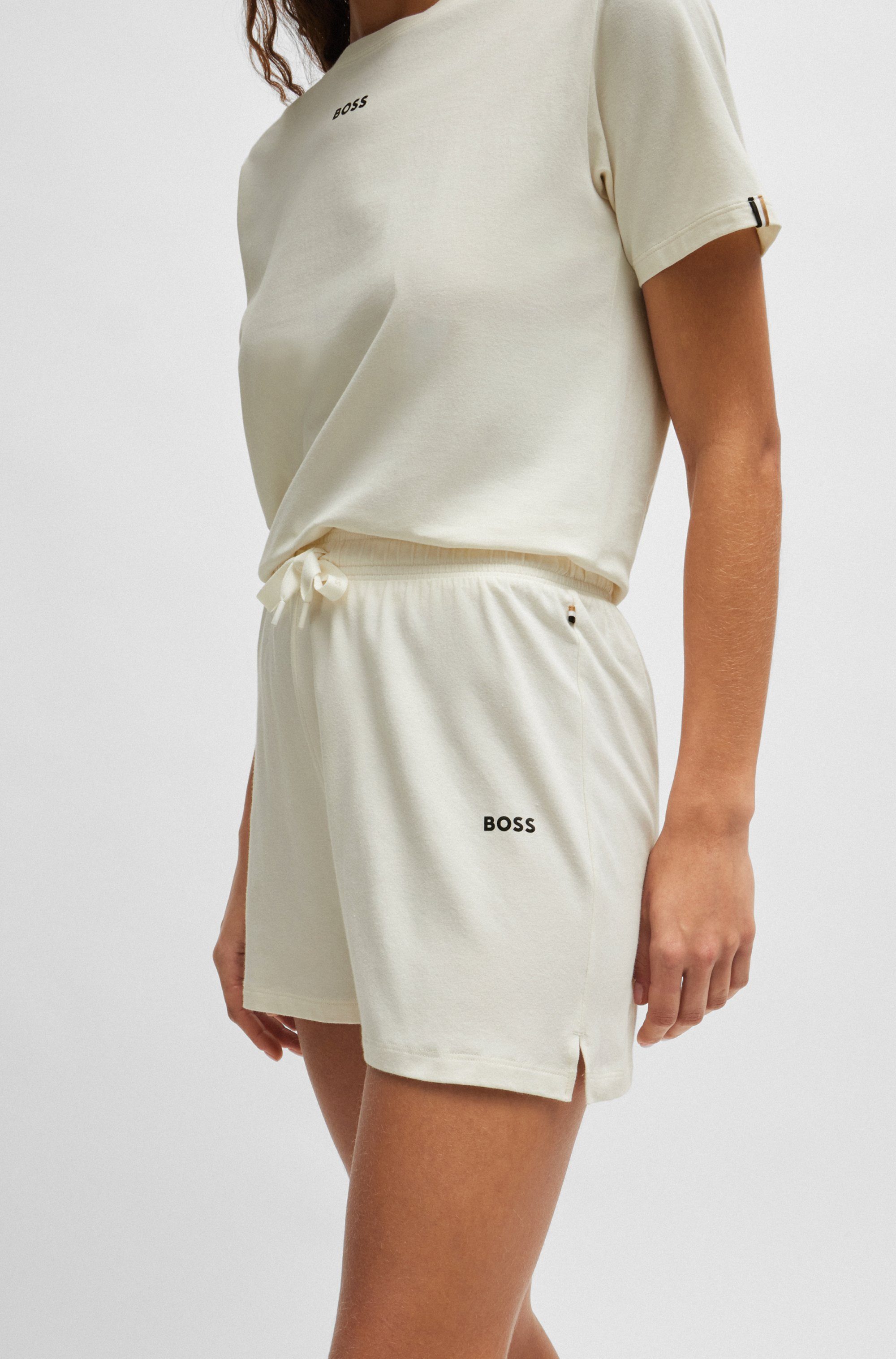 BOSS Pyjamabroek CI_Shorts CW met boss logo-opdruk