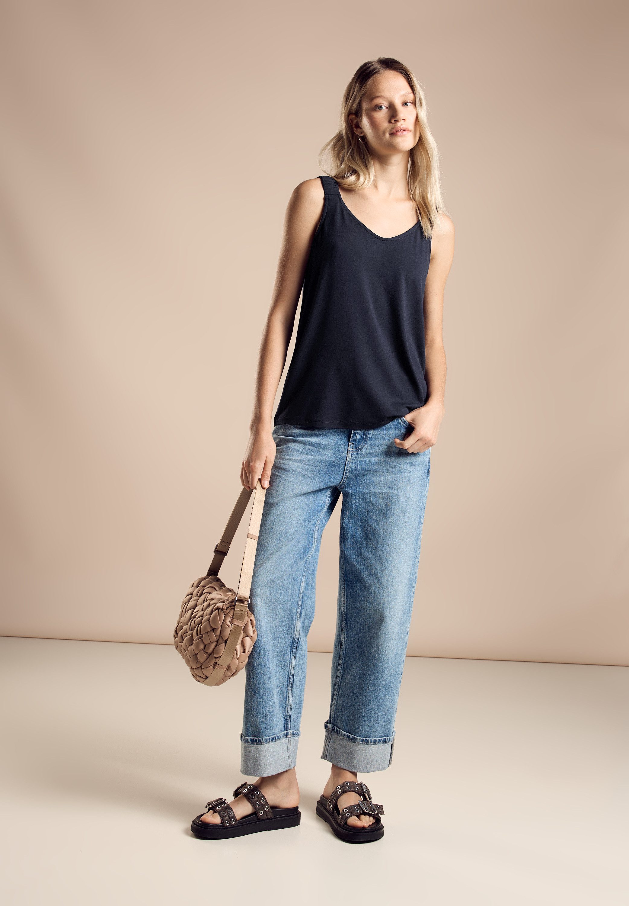 STREET ONE Shirttop met v-hals