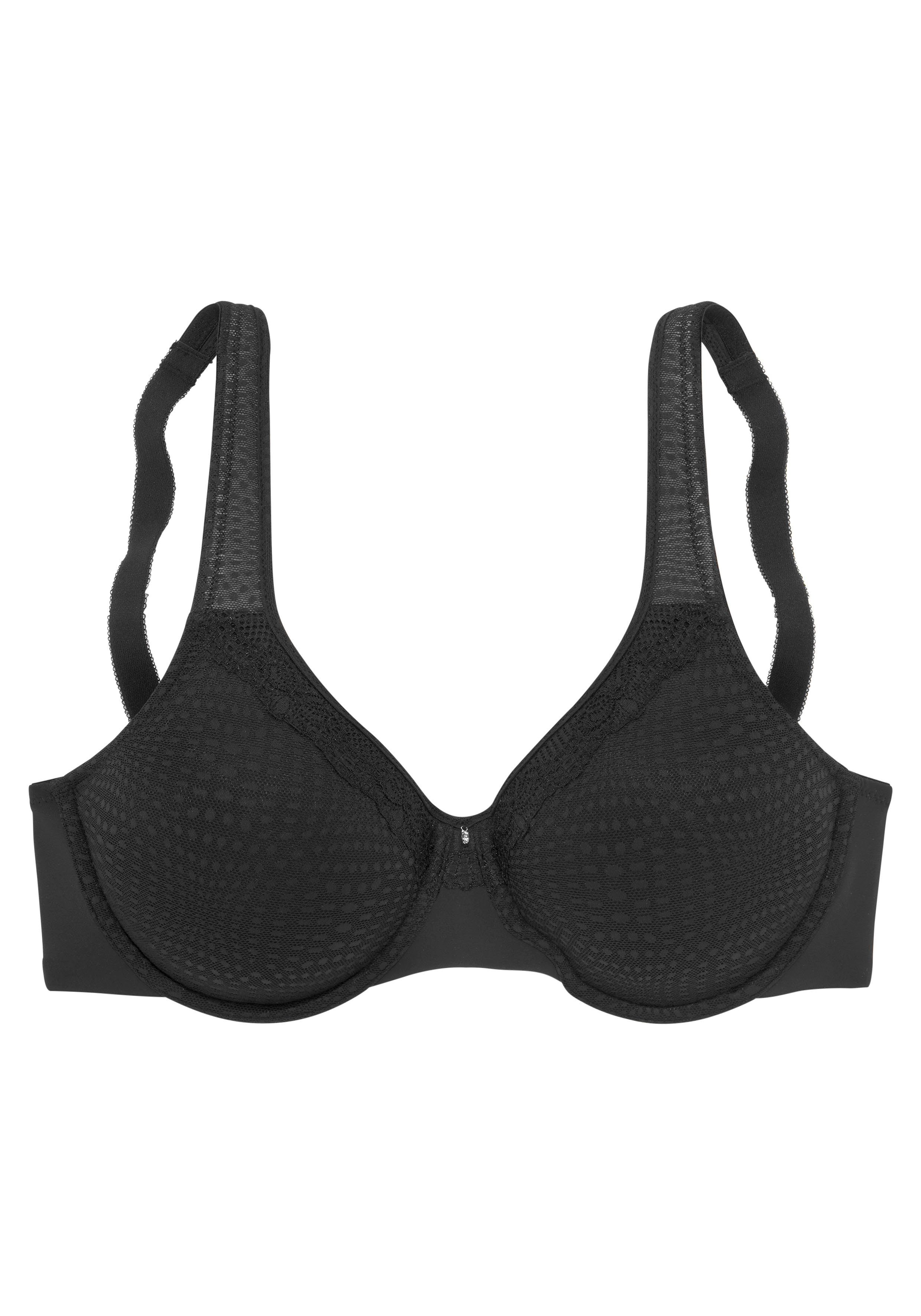 Nuance Minimizer-bh met beugel en licht gevoerde bandjes, van mooi glanzend jacquard