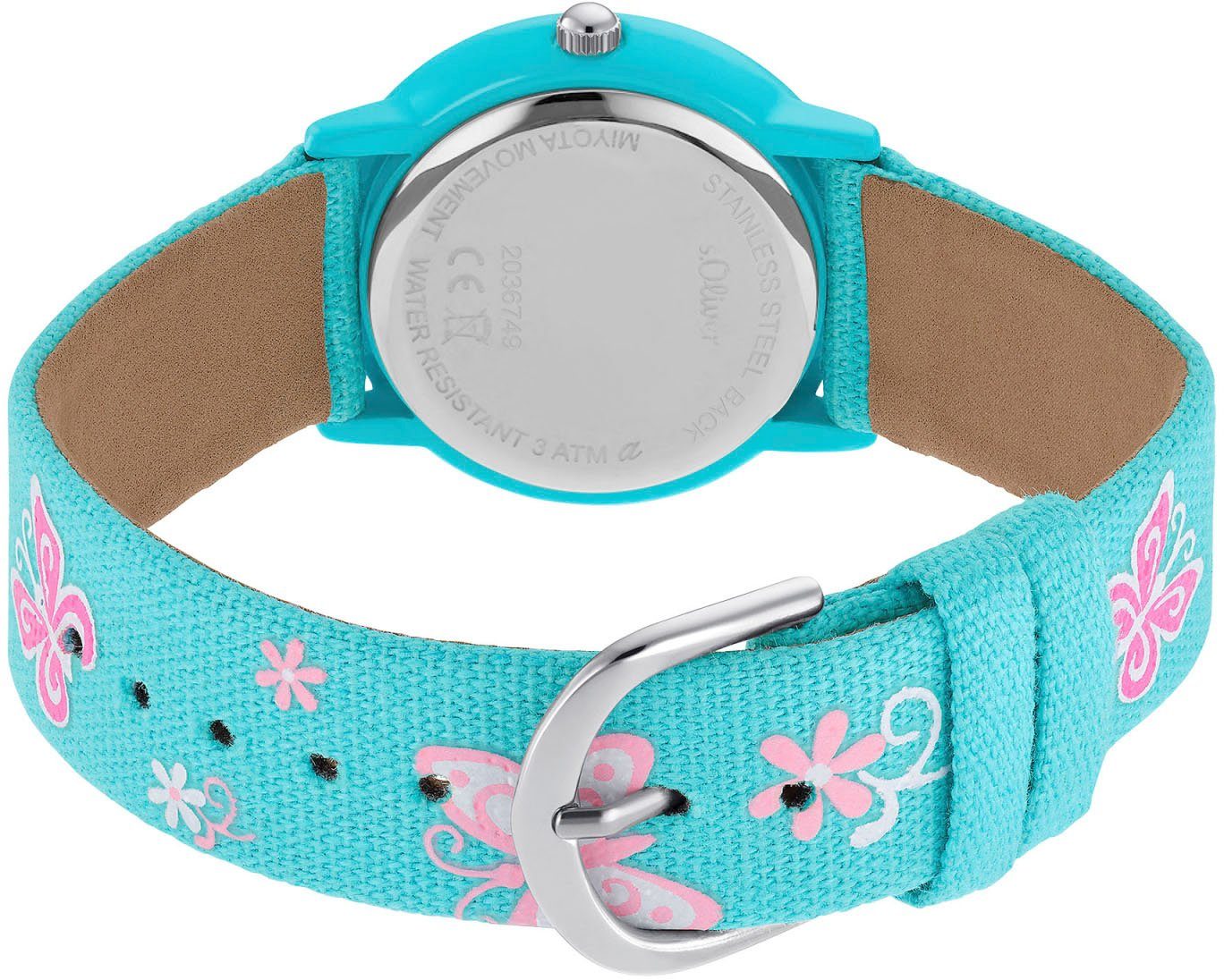 s.Oliver Kwartshorloge 2036748 Horloge, kinderhorloge, meisjes, cadeau-idee, schoolbegin, verjaardag