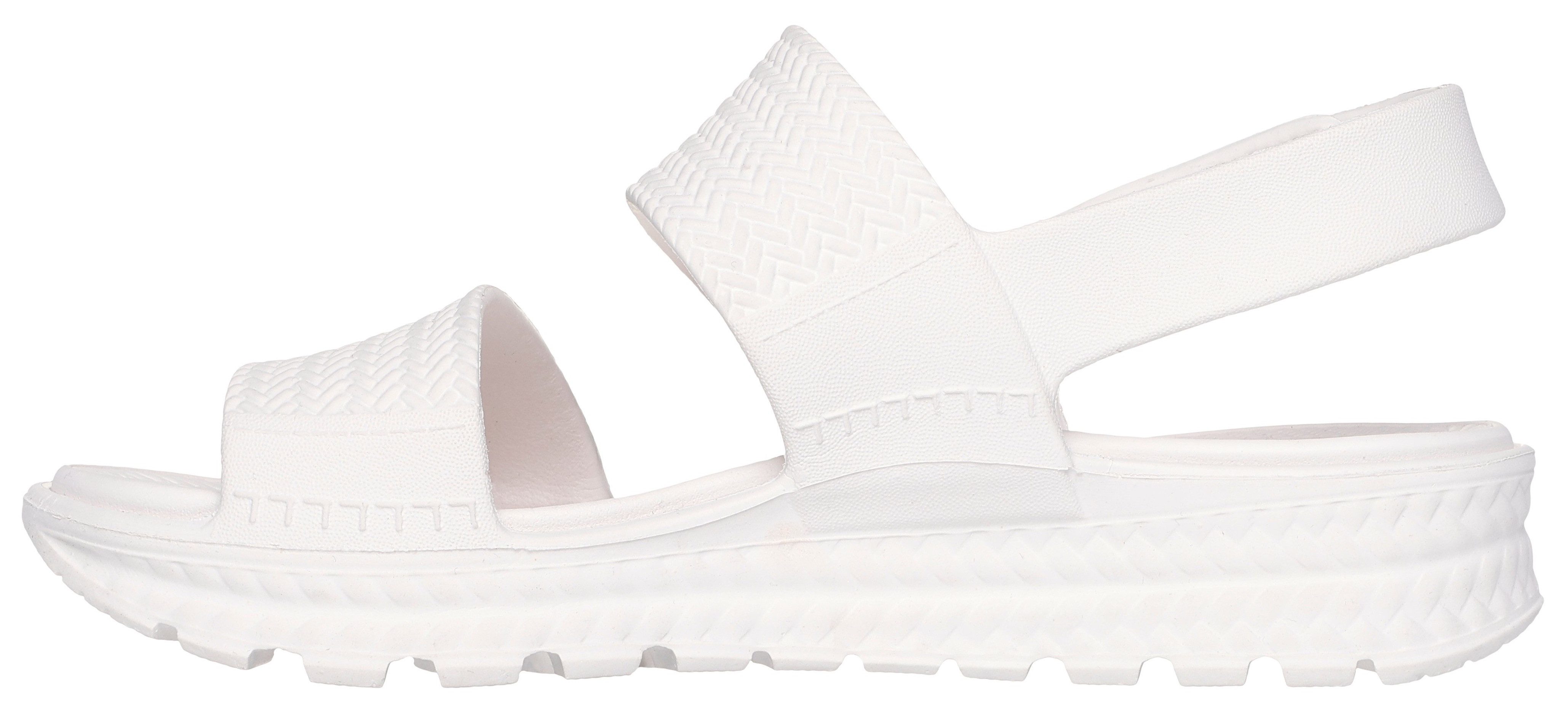 Skechers Sandalen ARCH FIT FOOTSTEPS-SUNNY DAYS , plateau sandaal, zomerschoen met klittenband
