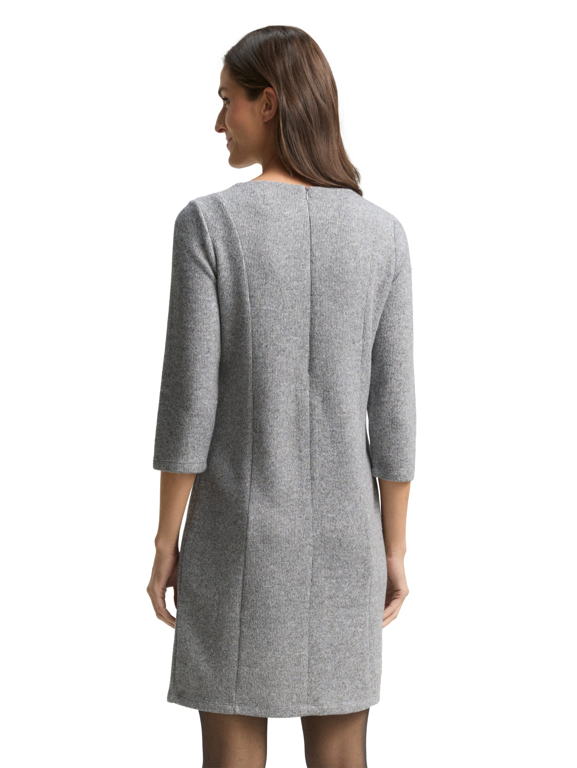 Tom Tailor Gebreide jurk 3/4-mouw, midi-lengte