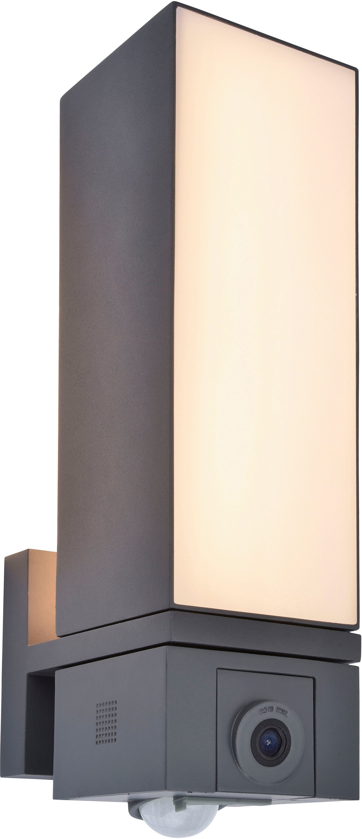 LUTEC Slimme ledlamp Cuba Smart-Home camera lamp (1 stuk)