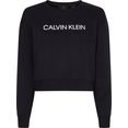 calvin klein performance sweatshirt pw - pullover met calvin klein-logo-opschrift zwart