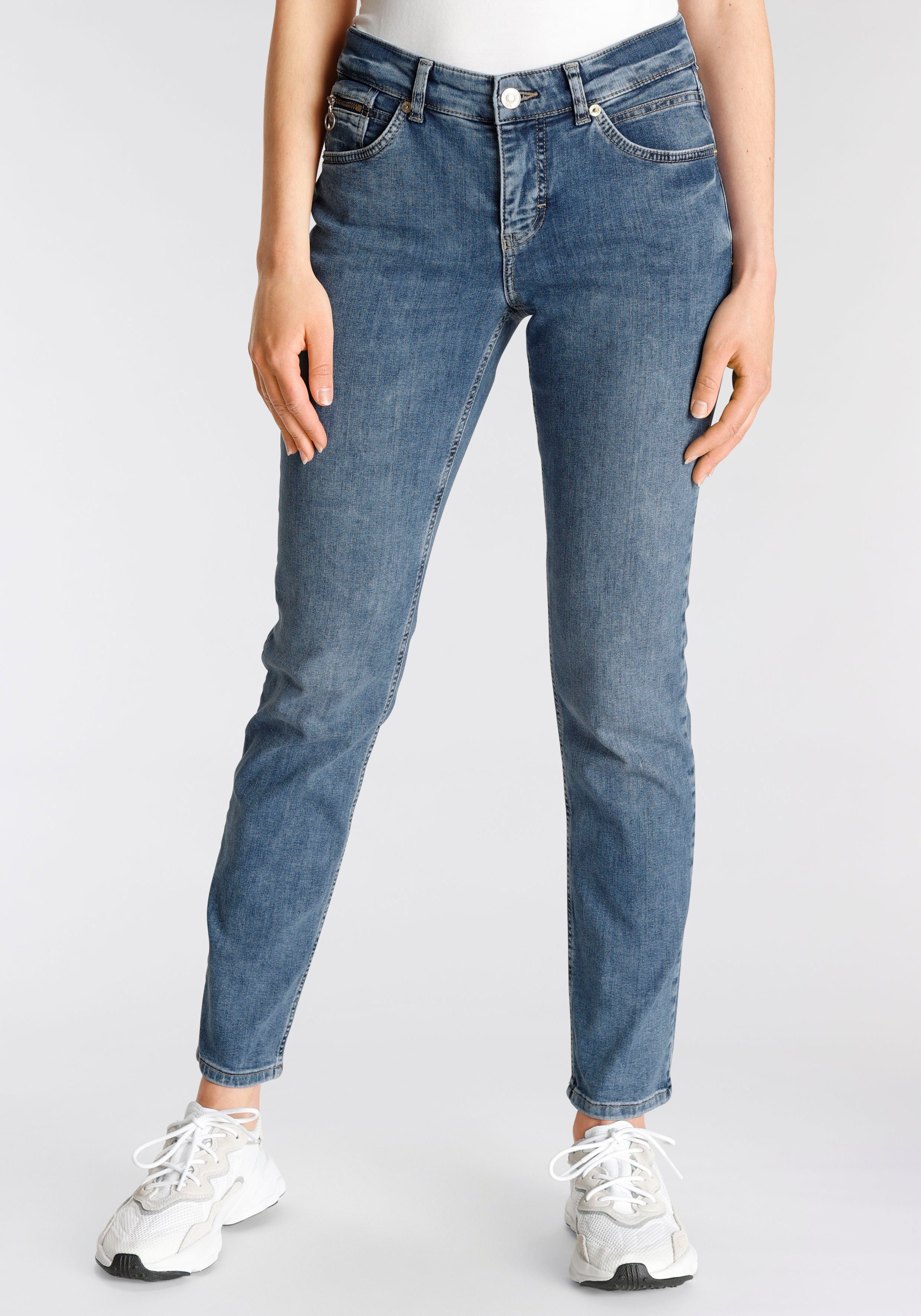 MAC Slim fit jeans Slim Destroyed Lichte moderne destroyed effecten