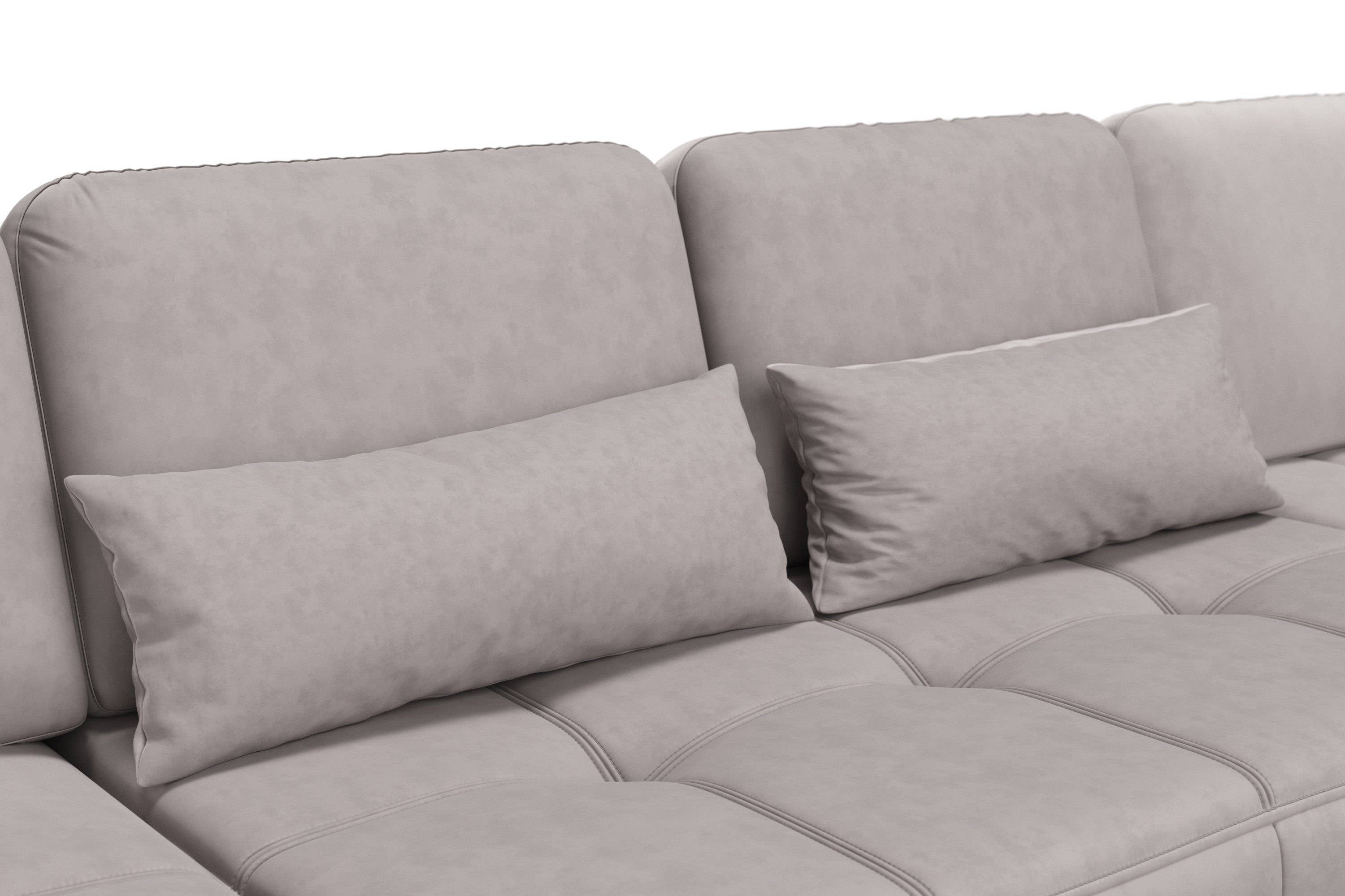 sit&more Zithoek Bendigo U-vorm inclusief zitdiepteverstelling, bodemvrijheid 12 cm, in 2 pootkleuren