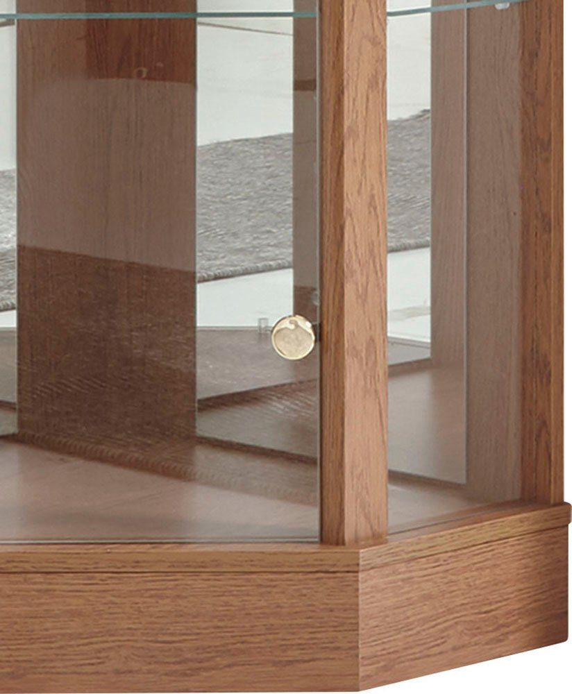 fif möbel Vitrinekast TRIO Hoekvitrine/Glasvitrine 1x Glazen deur, perfect voor verzamelaars, verzamelvitrine