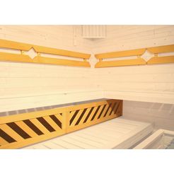 weka sauna-rugleuning komfortpaket 1 2-delig (set) beige