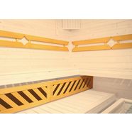 weka sauna-rugleuning komfortpaket 1 2-delig (set) beige