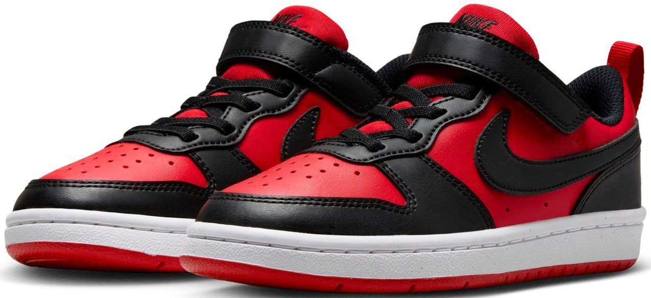 Nike Nike court borough low recraft classic sneakers rood-zwart kinderen kinderen