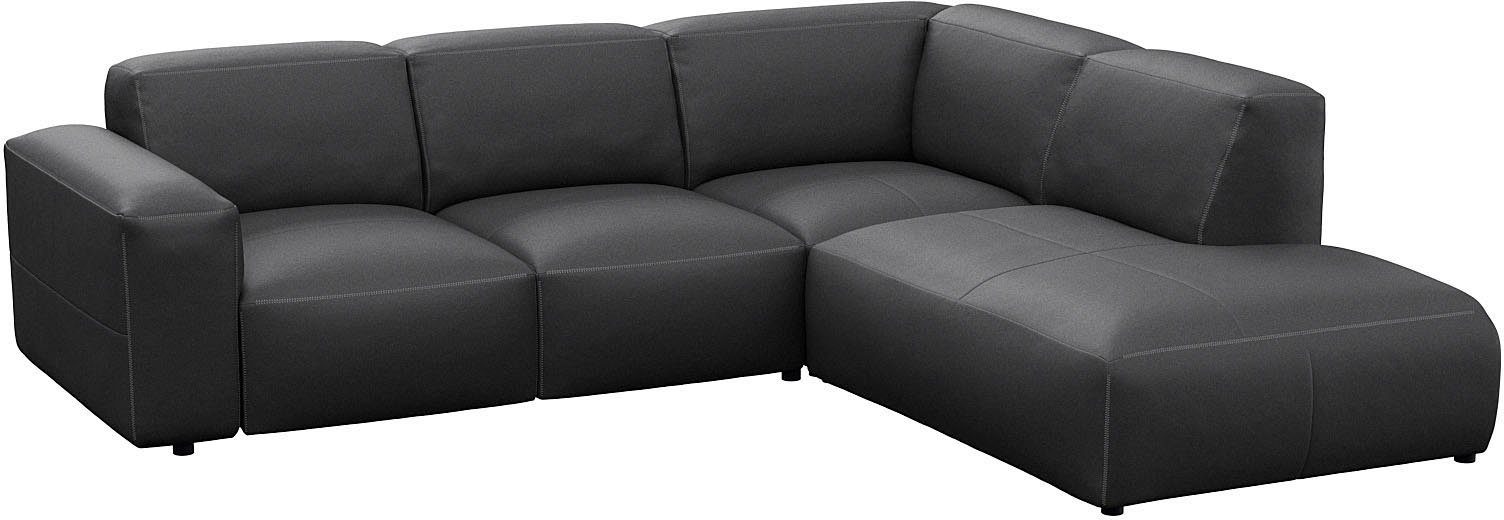 FLEXLUX Hoekbank Lucera, super zitcomfort door koudschuim in de zitting, L-vorm