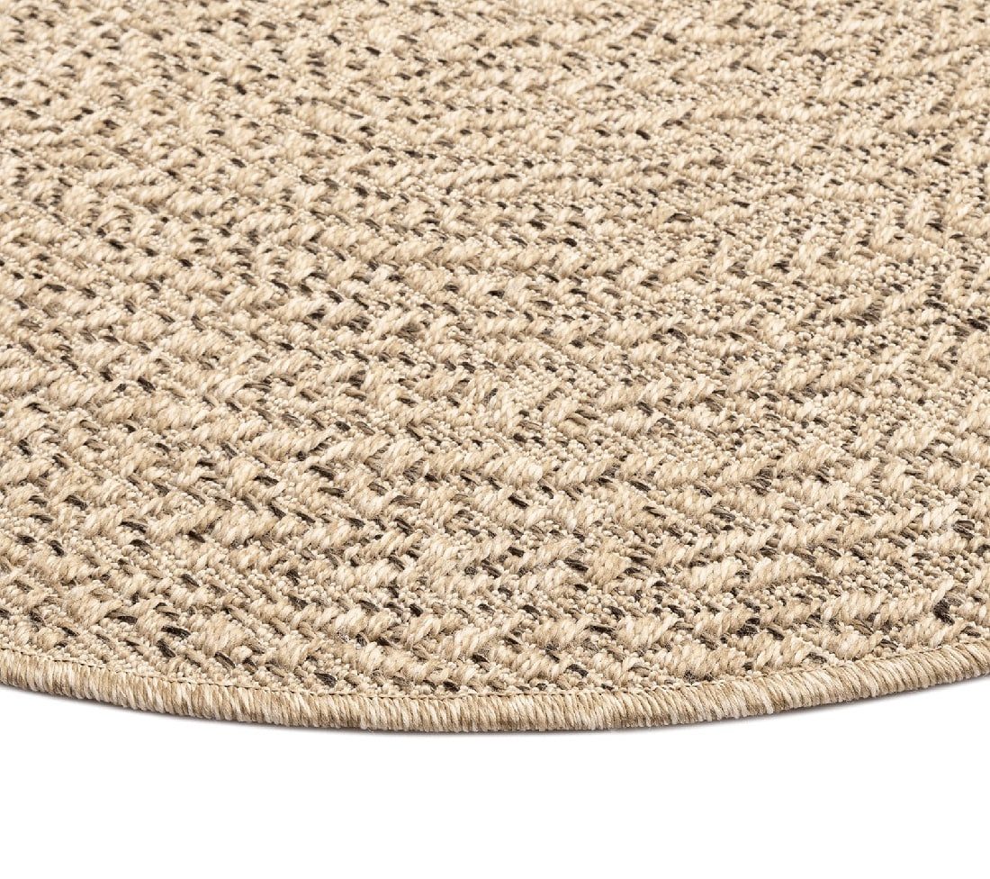 The carpet Vloerkleed Kansas moderne robuuste in- en outdoor tapijt jute look