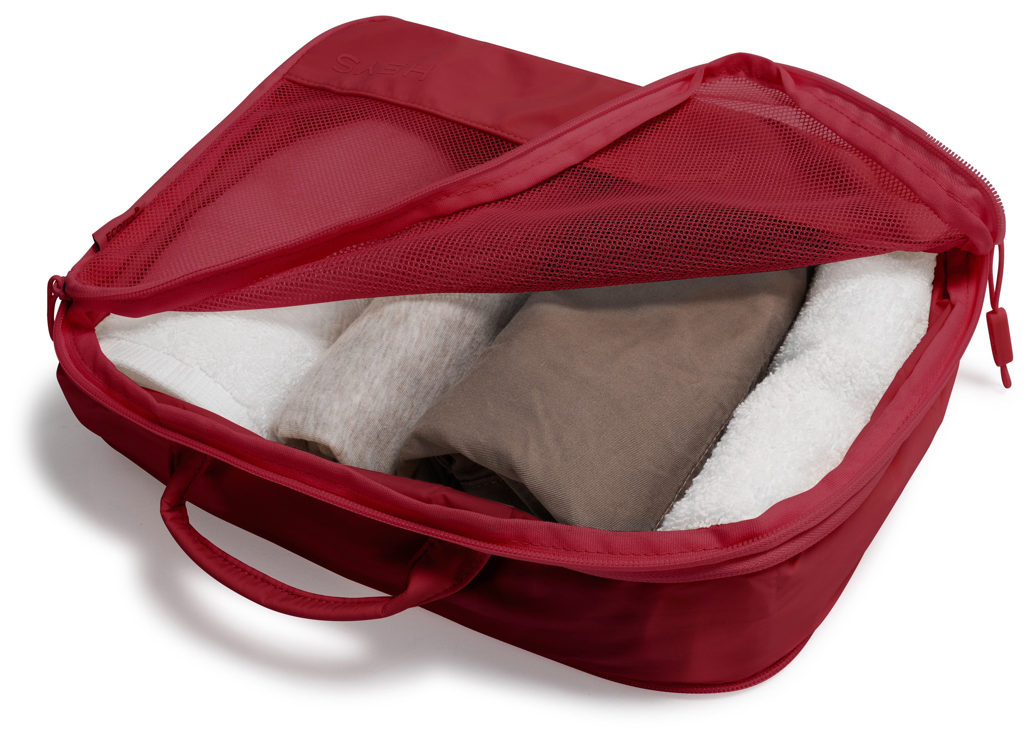 Heys Kofferorganizer Ecotex Compression Packing Cube incompressible packing cubes, packing bags, organizer for suitcase (set, 4-delig)