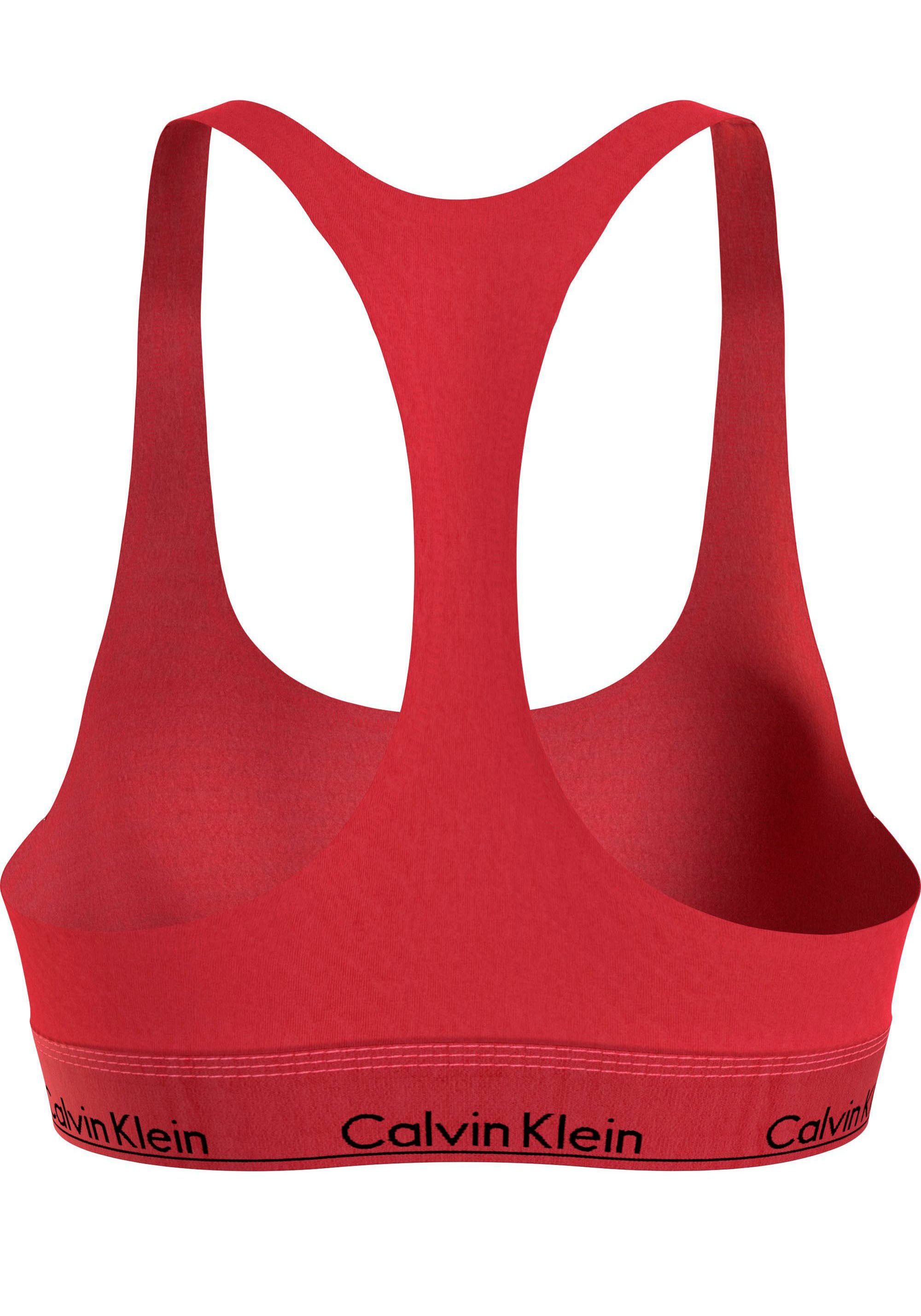 Calvin Klein Bralette-bh UNLINED BRALETTE met ck logo-opschrift op de tailleband