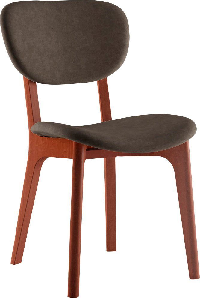 INOSIGN Stoel COZY Made in Italy Frame in beuken, kersen- of notenhout, massief hout, designstoel (set, 2 stuks)