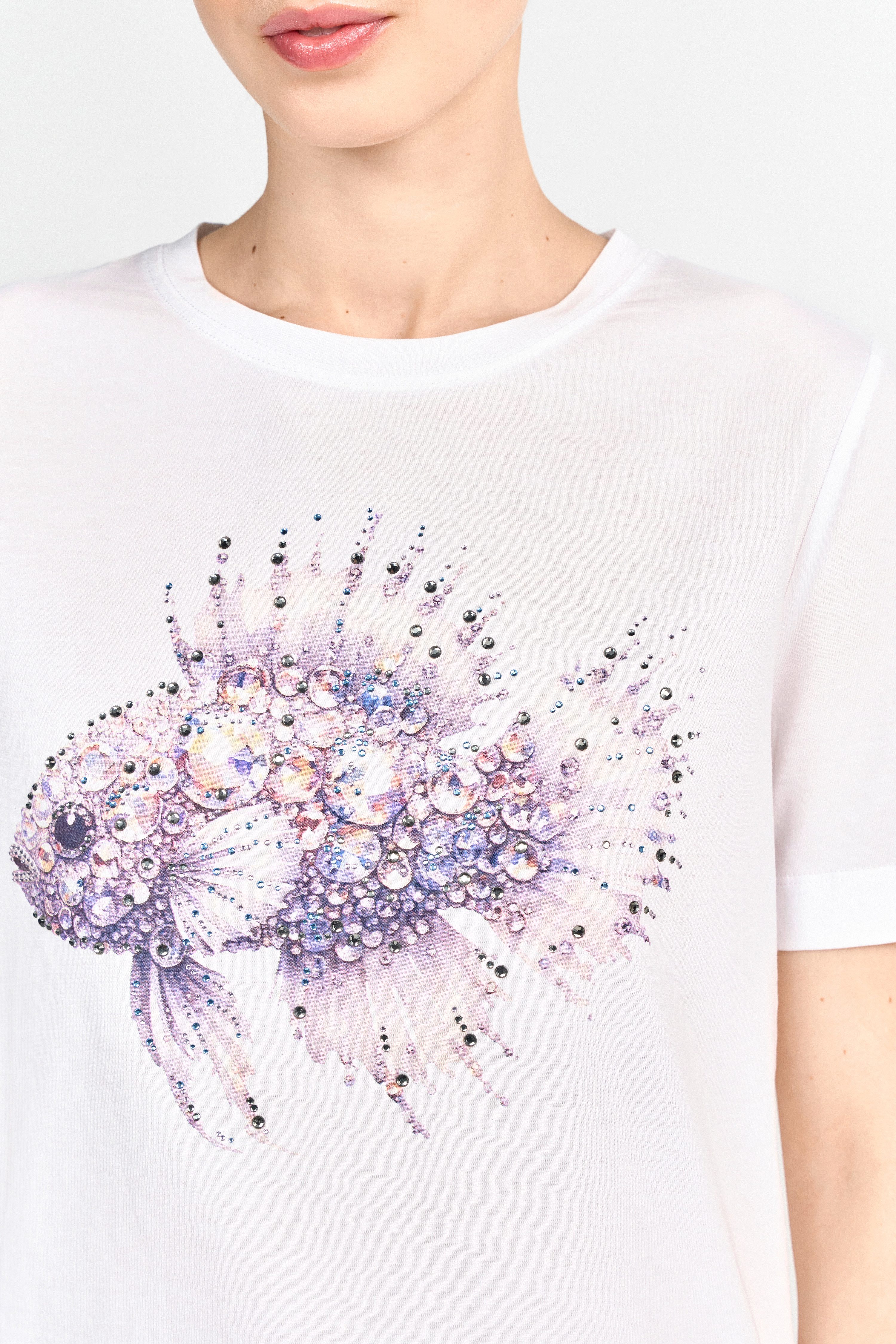 Rich & Royal Shirt met korte mouwen Met een ronde hals