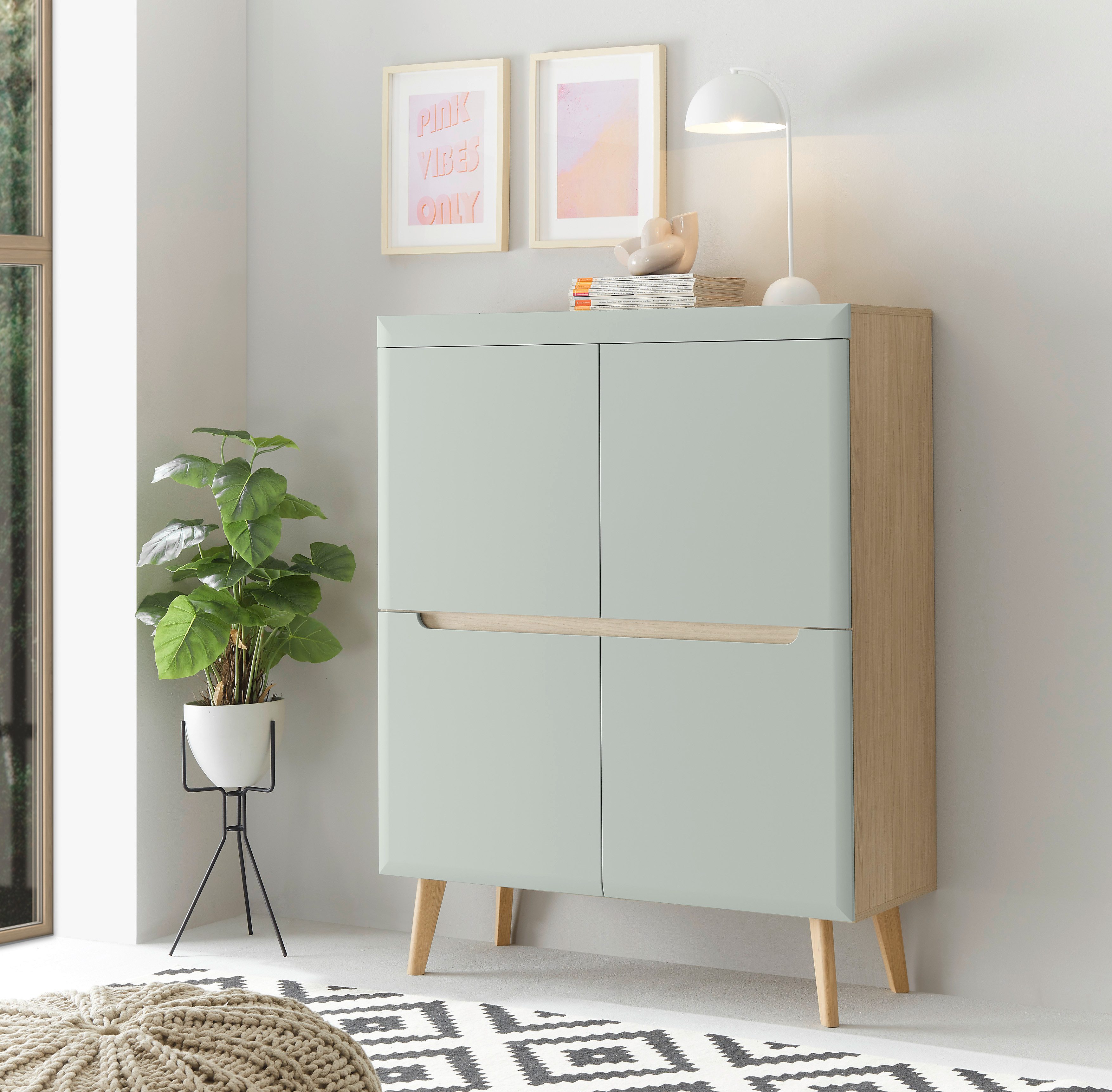 INOSIGN Highboard Torge, commode, kast, sideboard, dressoir, multifunctionele kast (1 stuk) highboards bruin