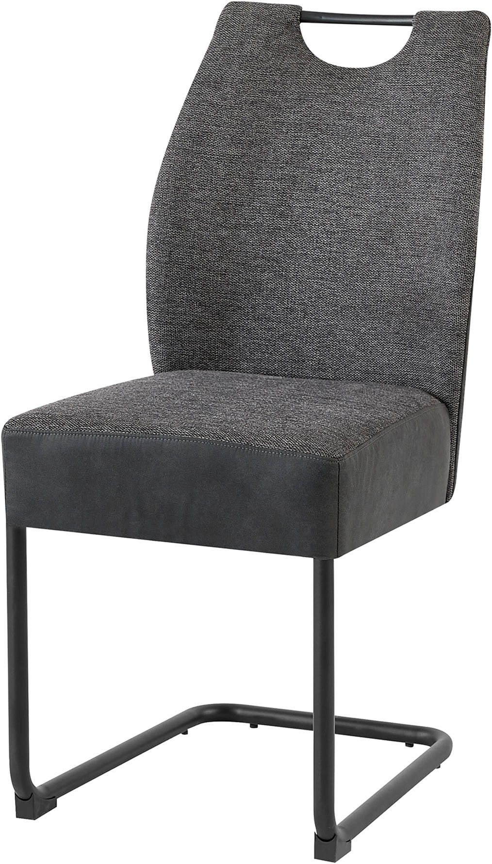 byLIVING Vrijdragende stoel Peter-XXL 2-delige set met comfortabele verenbekleding en xxl belasting tot 150 kg (set, 2 stuks)
