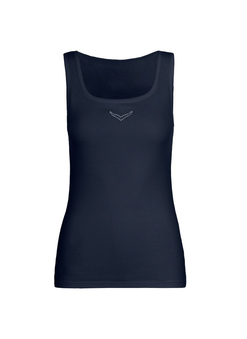 Trigema Tanktop TRIGEMA hemdshirt met kristallen (1-delig)