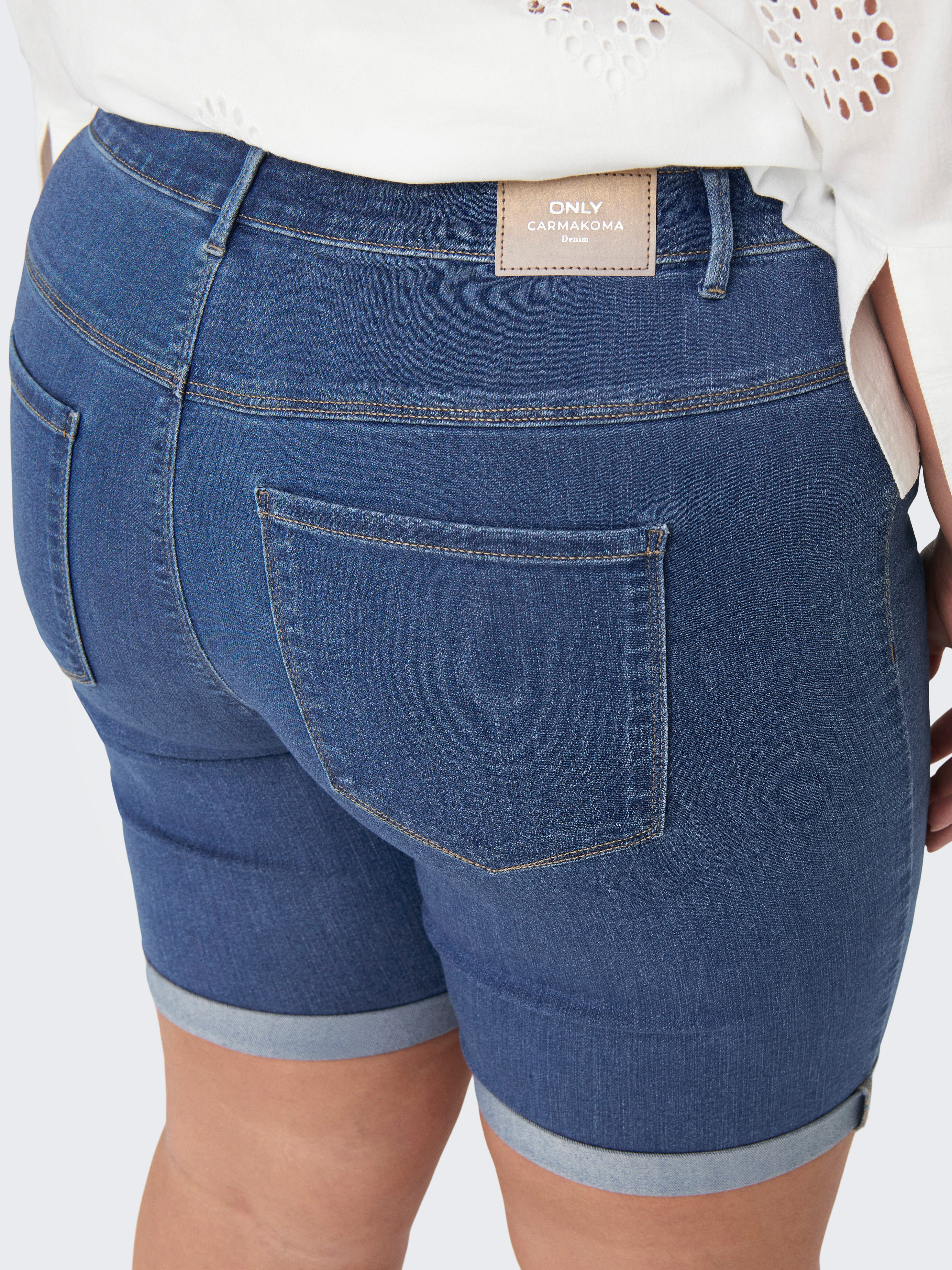 ONLY CARMAKOMA Jeansshort CARTHUNDER LIFE REG LONG SHORTS DNM