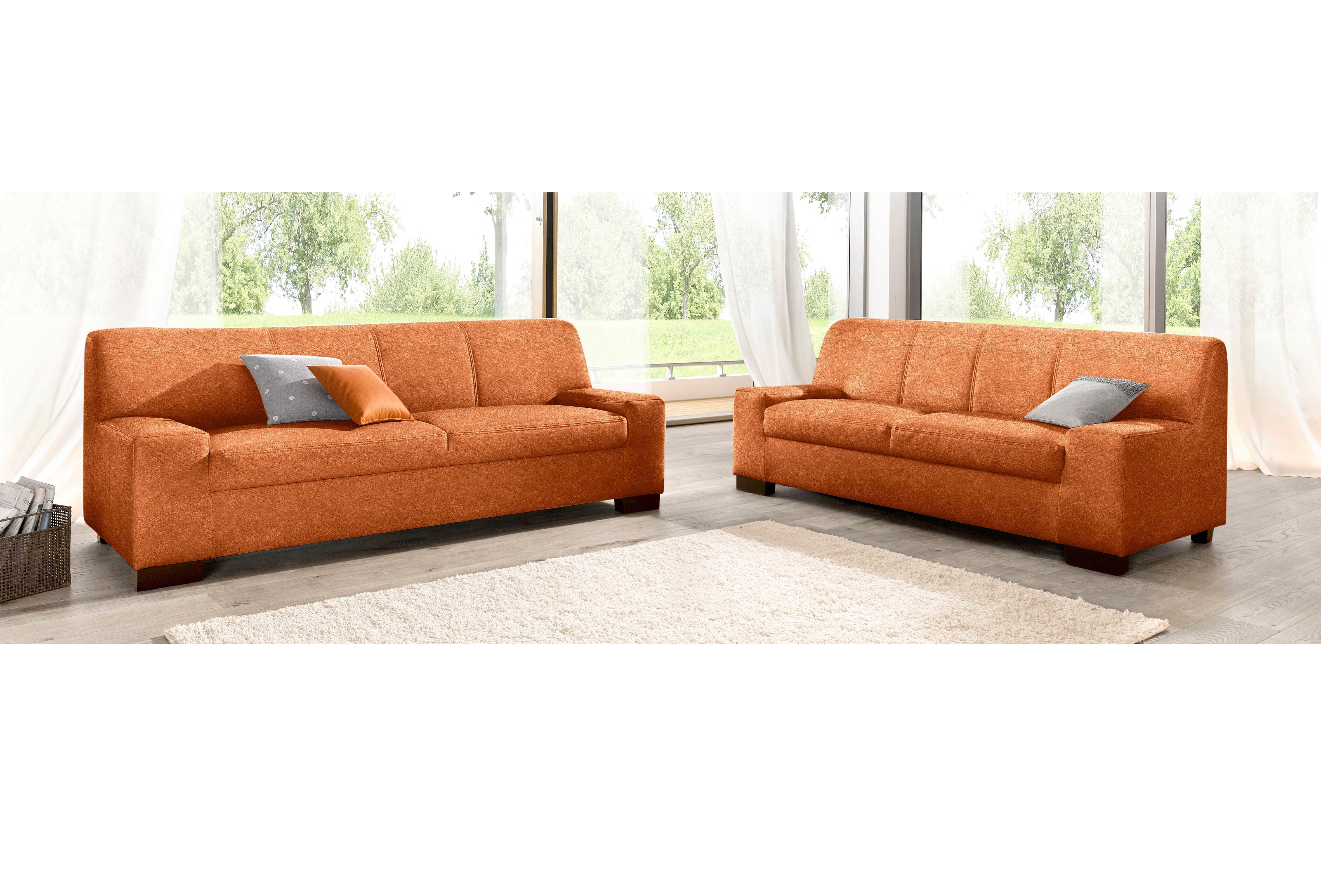 DOMO collection Zithoek Norma bestaand uit elk een 2- en 3-zitsbank (set)