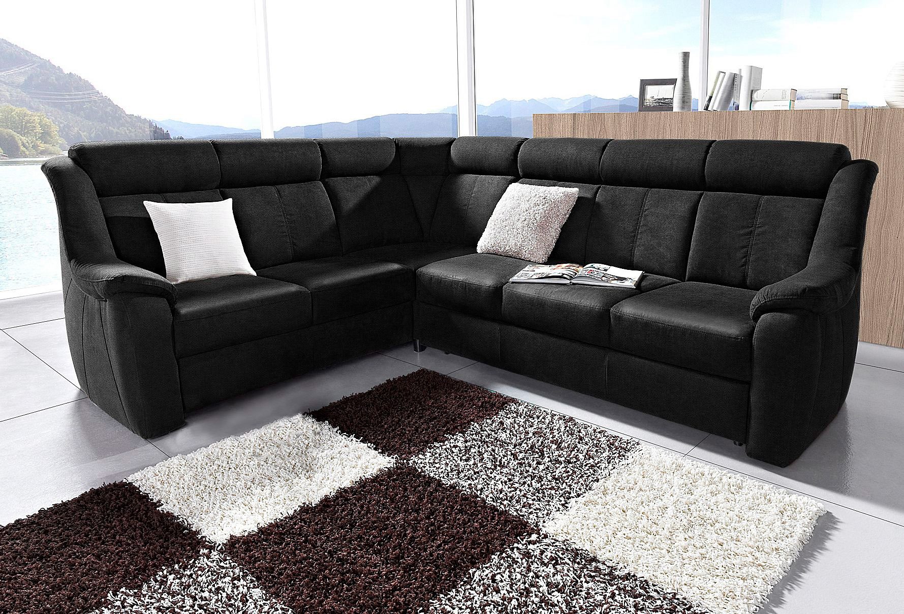 sit&more Hoekbank Basel L-vorm optioneel met relaxfunctie