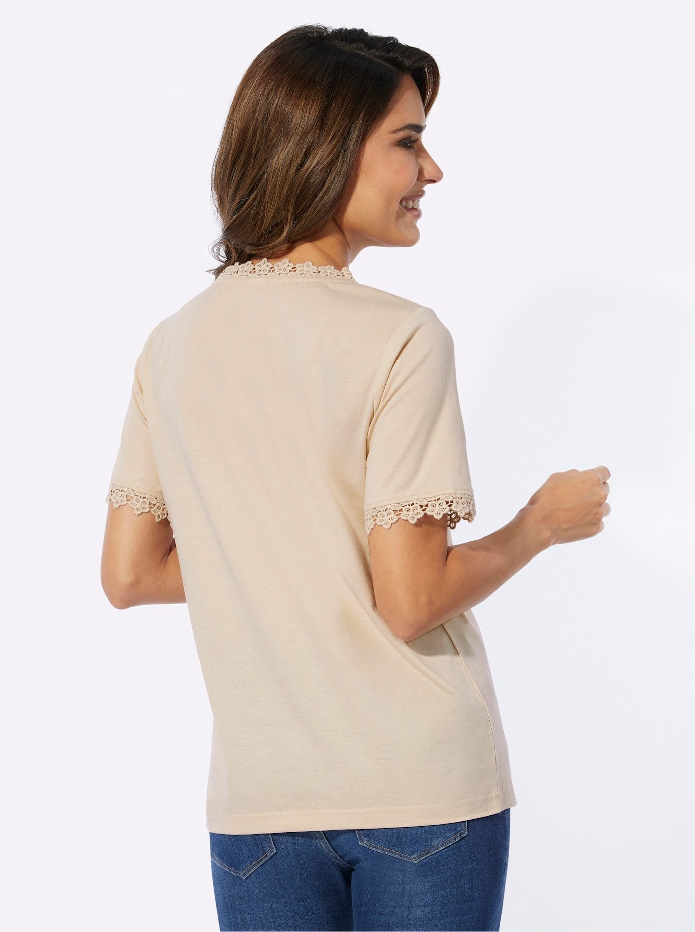 Classic Basics Shirt met V-hals Shirt (1-delig)