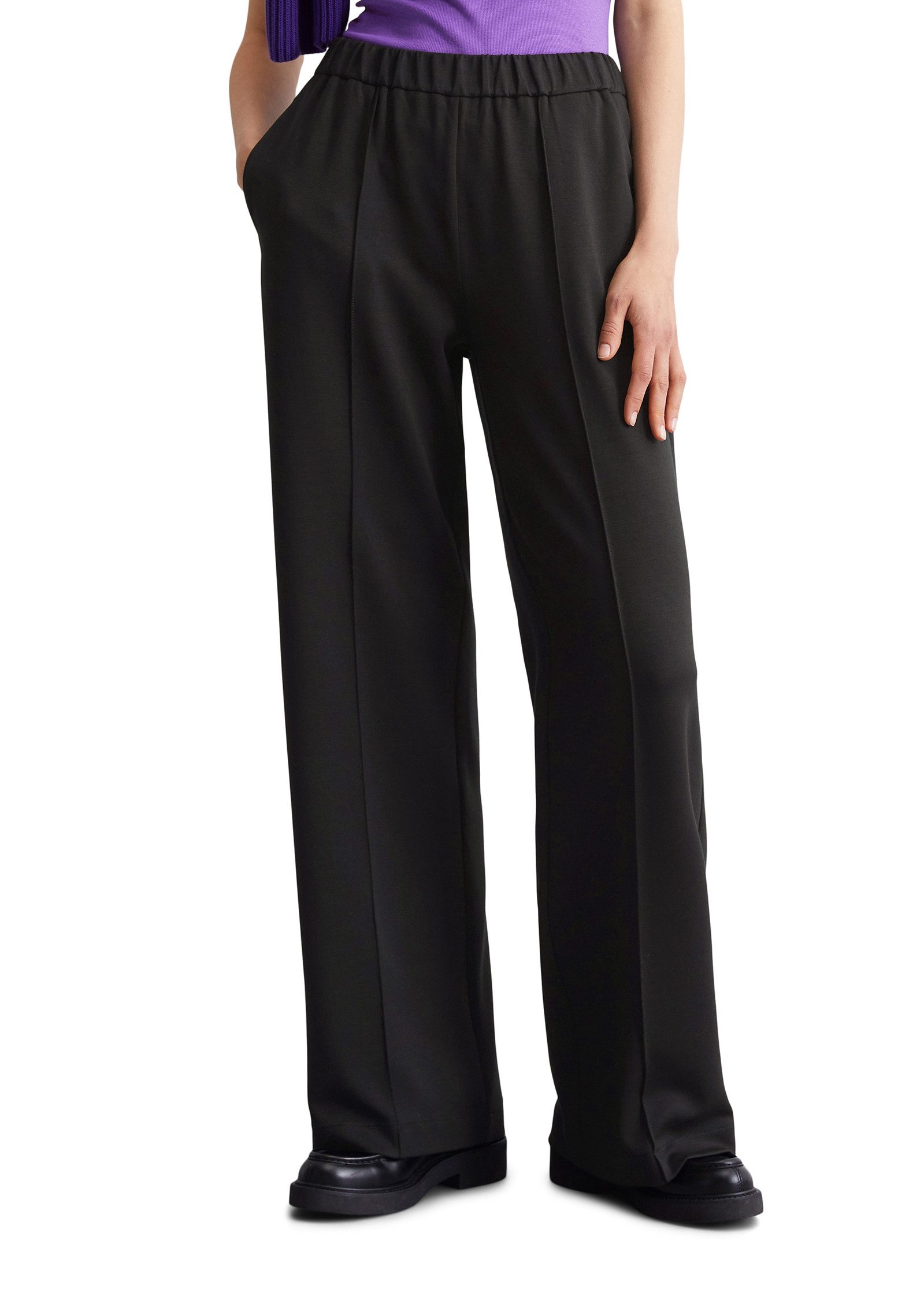 Marc O'Polo DENIM Marlene-broek Drapy Wide Leg Jogger