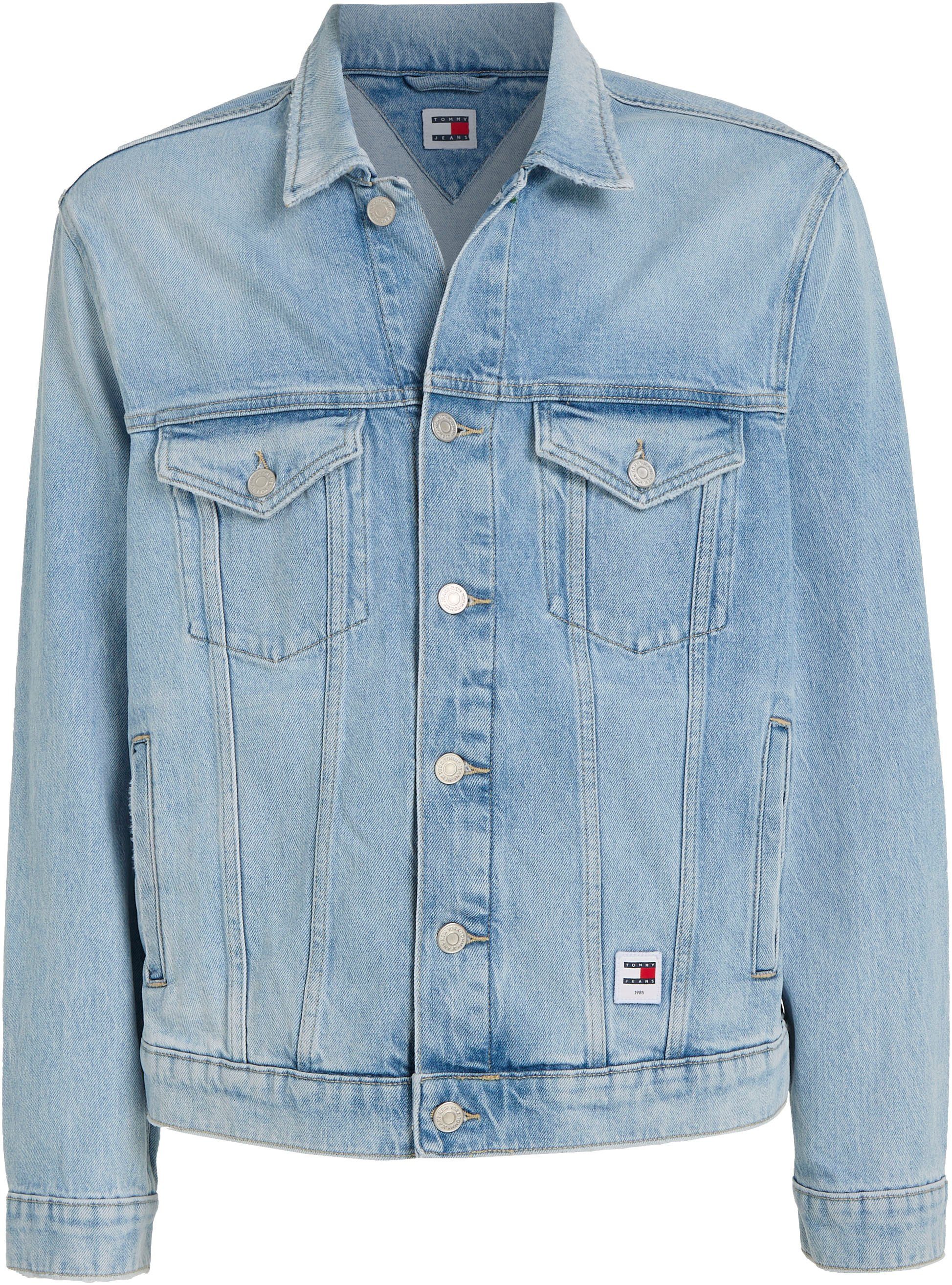 Tommy Jeans Plus Jeansjack RYAN RGLR TRCKR JCKT Grote maten met fade-effecten