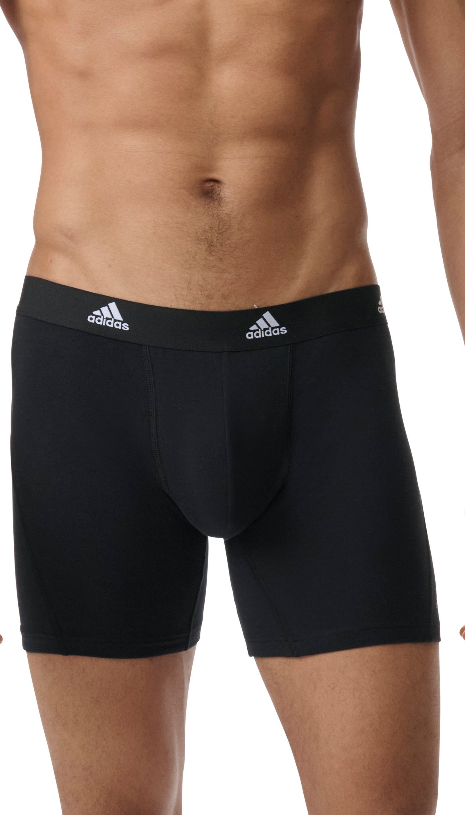 adidas Sportswear Lange boxershort Active Flex Cotton Real Cool Cotton™ snel drogen & vochtabsorberend (Set van 3)