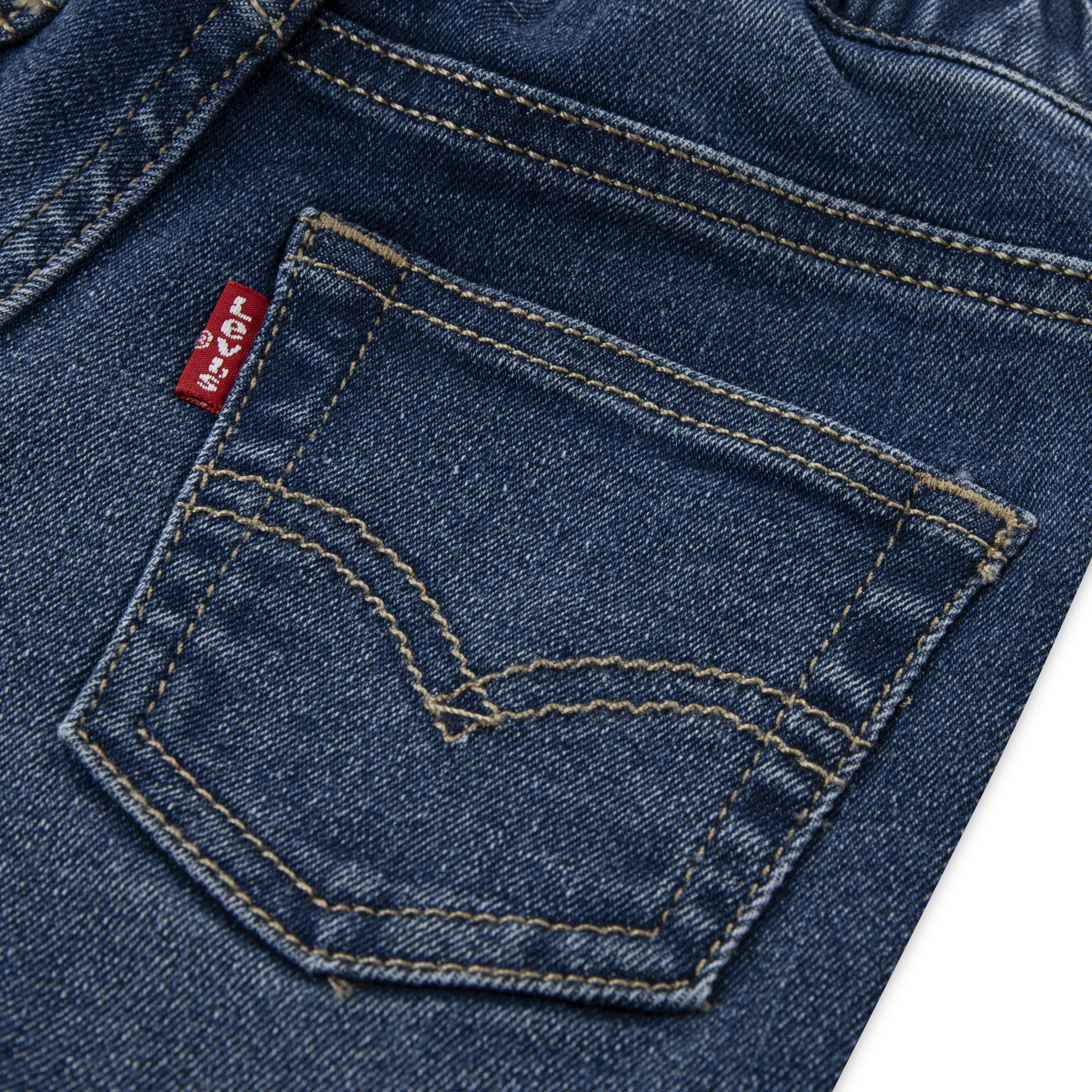 Levi's Kidswear Shirt met lange mouwen en broek LVB SNIT MOTO CREW,DENIM (set, 2-delig)