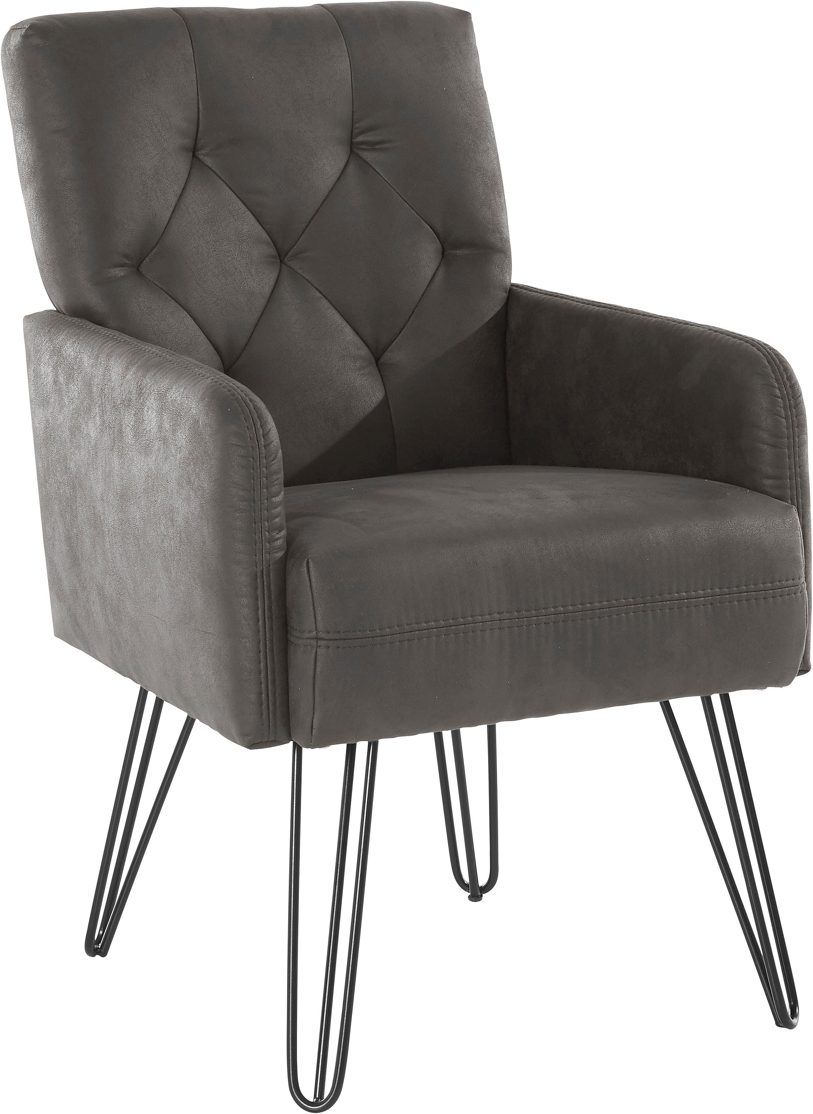 exxpo - sofa fashion Fauteuil Doppio, loungesessel met designonderstel, comfortabel en elegant