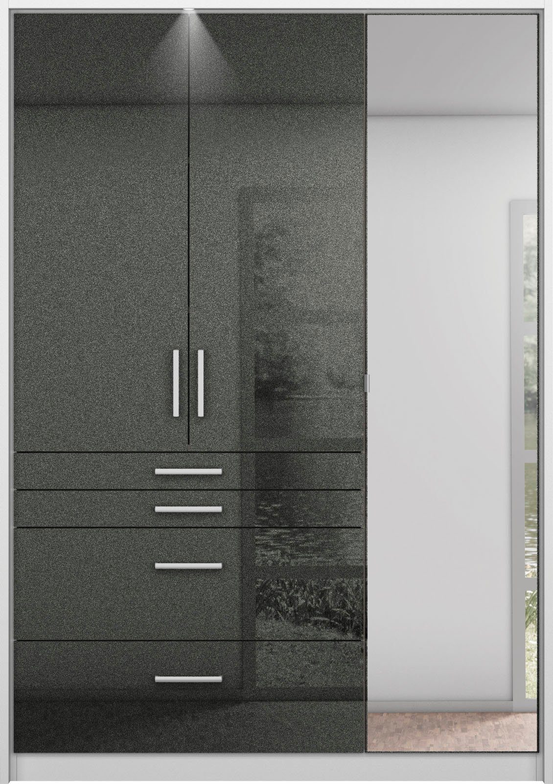 rauch Draaideurkast Kledingkast kast garderobe garderobekast topseller HOMBURG inclusief passe-partout, bovenste lade met indeling made in germany