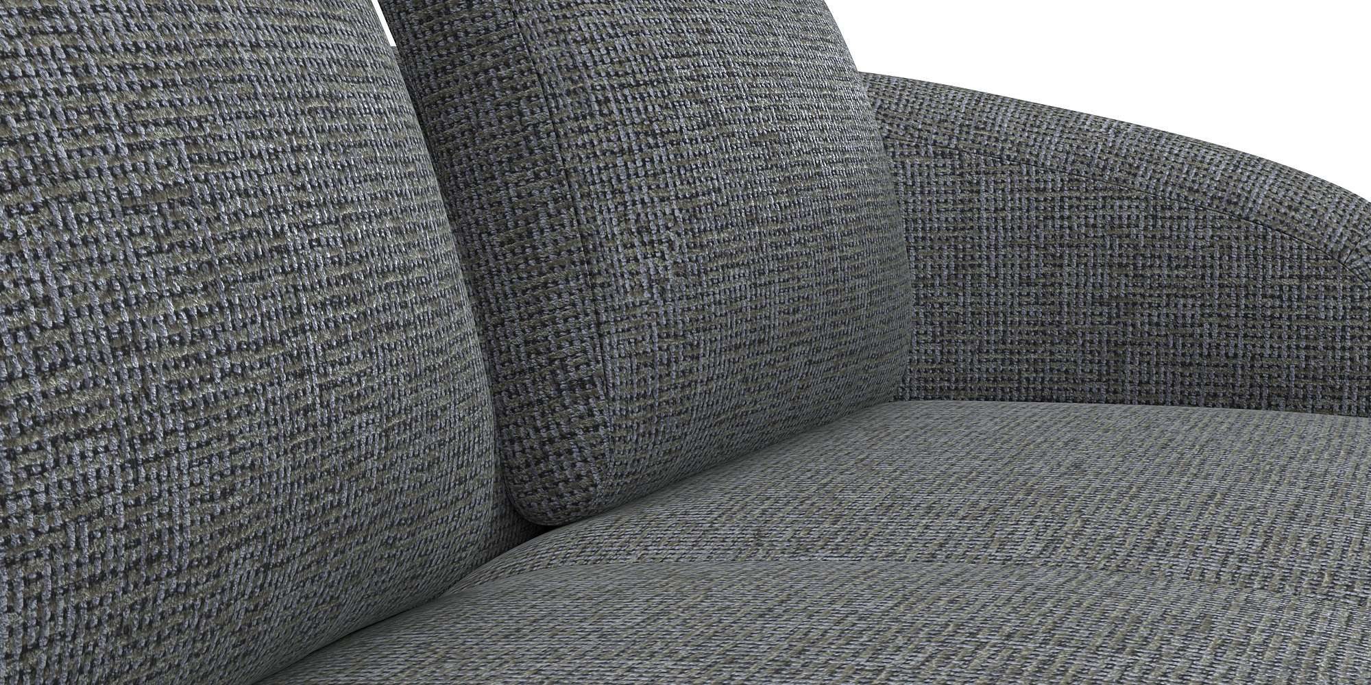 FLEXLUX Zithoek Torino, rond, L-vorm, bankhoek met recamière, longchair-sofa