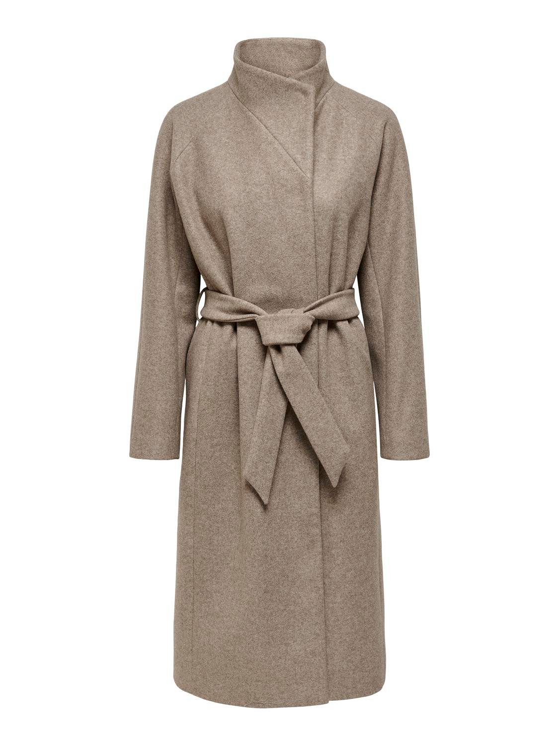 Only Lange jas ONLEMMA LIFE HIGH NECK COAT OTW