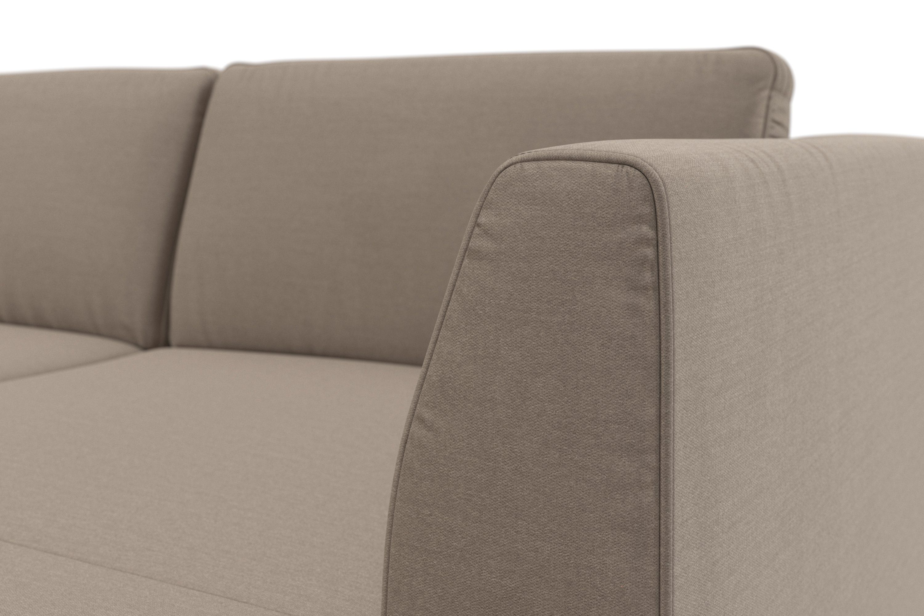sit&more Zithoek Olsen U-vorm inclusief zitdiepteverstelling, naar keuze met slaapfunctie, 15 cm hoog