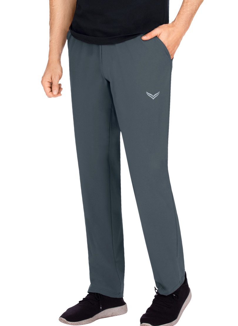 Trigema Jerseybroek TRIGEMA vrijetijdsbroek met elastisch koord (1-delig) heren broeken maat M grijs