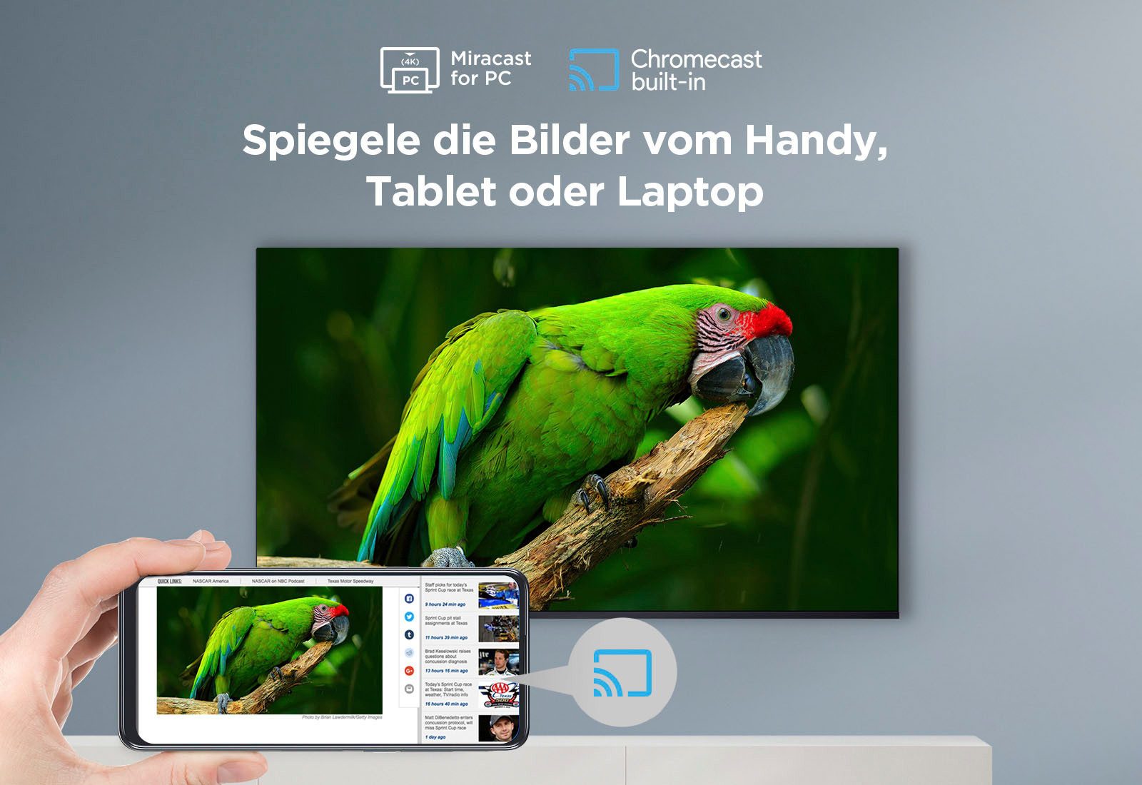TCL Led-TV 85V6BX1, 215 cm / 85", 4K Ultra HD, Android TV - Google TV - Smart TV
