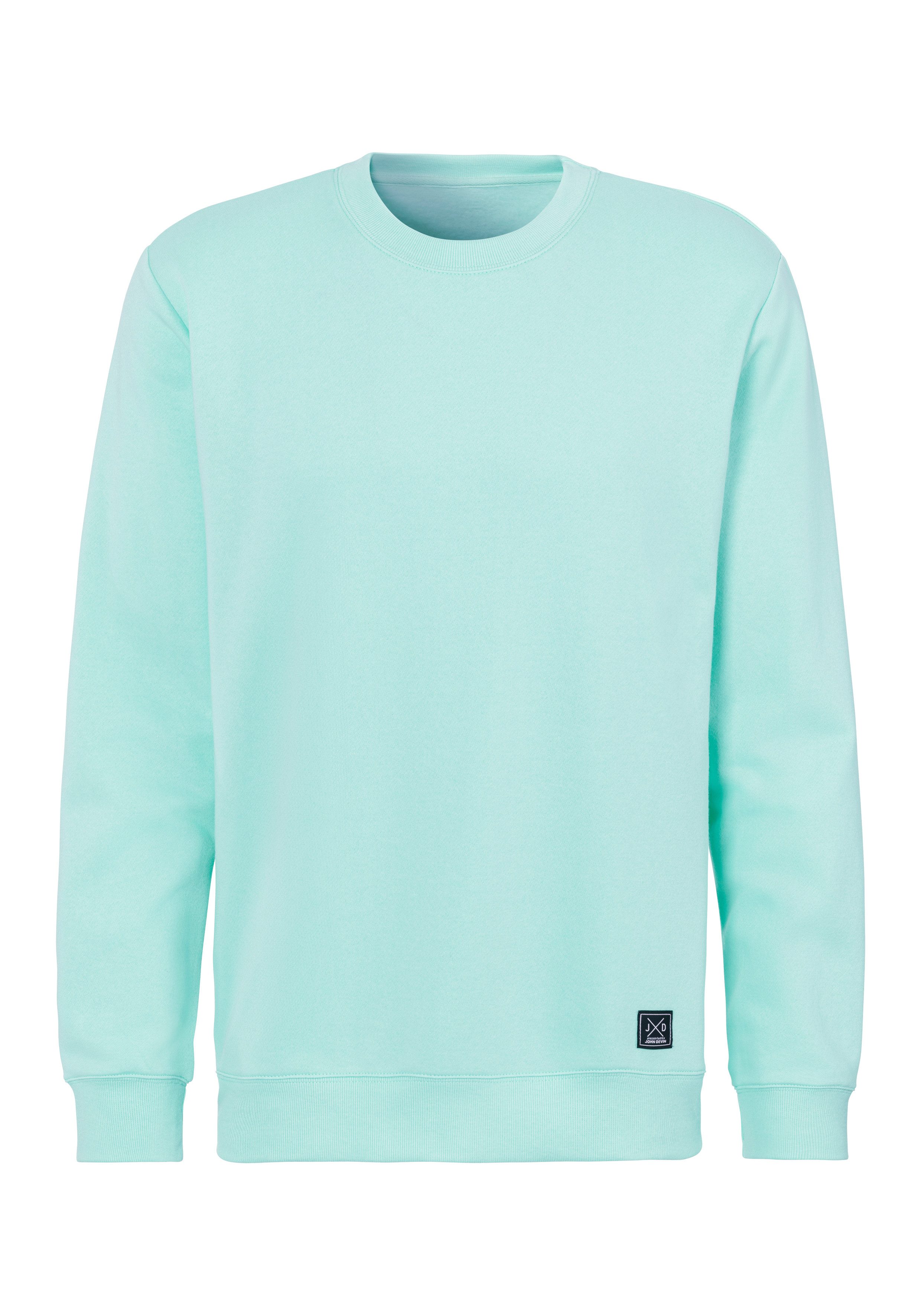 John Devin Sweatshirt Lange mouwen, sweatshirt met ronde hals, katoenmix