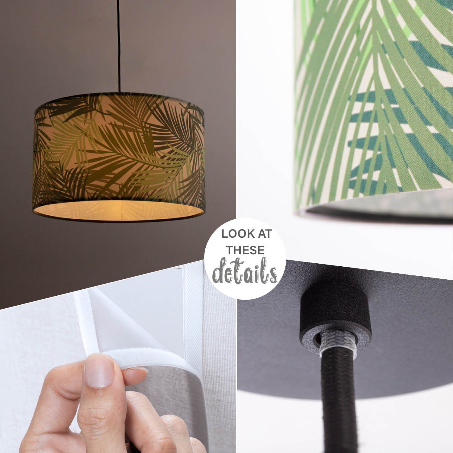 Paco Home Hanglamp Oostende 534 Eettafel lampenkap keukenlamp woonkamer modern jungle palm
