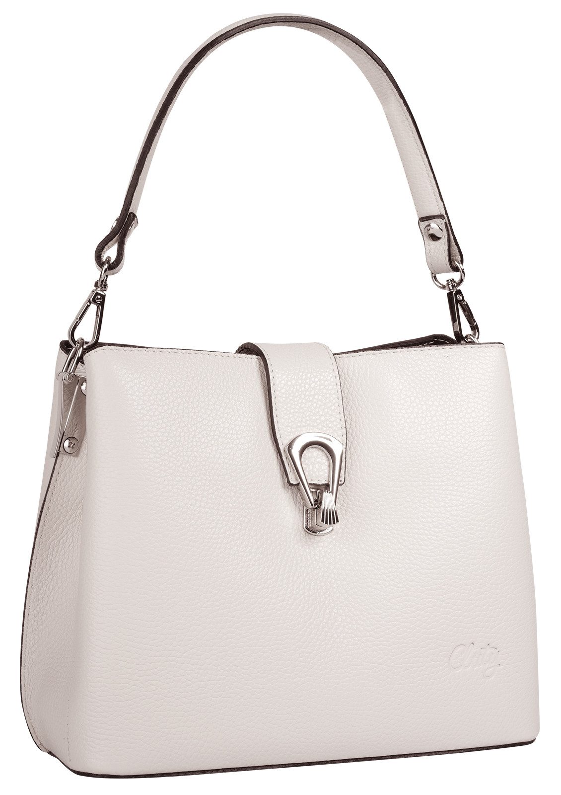 Cluty Schoudertas echt leer, made in italy