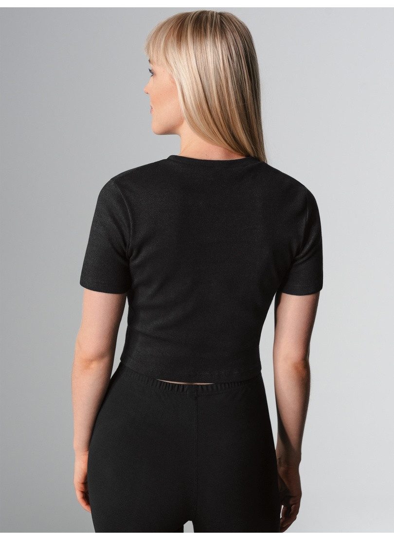 Trigema T-shirt TRIGEMA modieuze crop-top (1-delig)