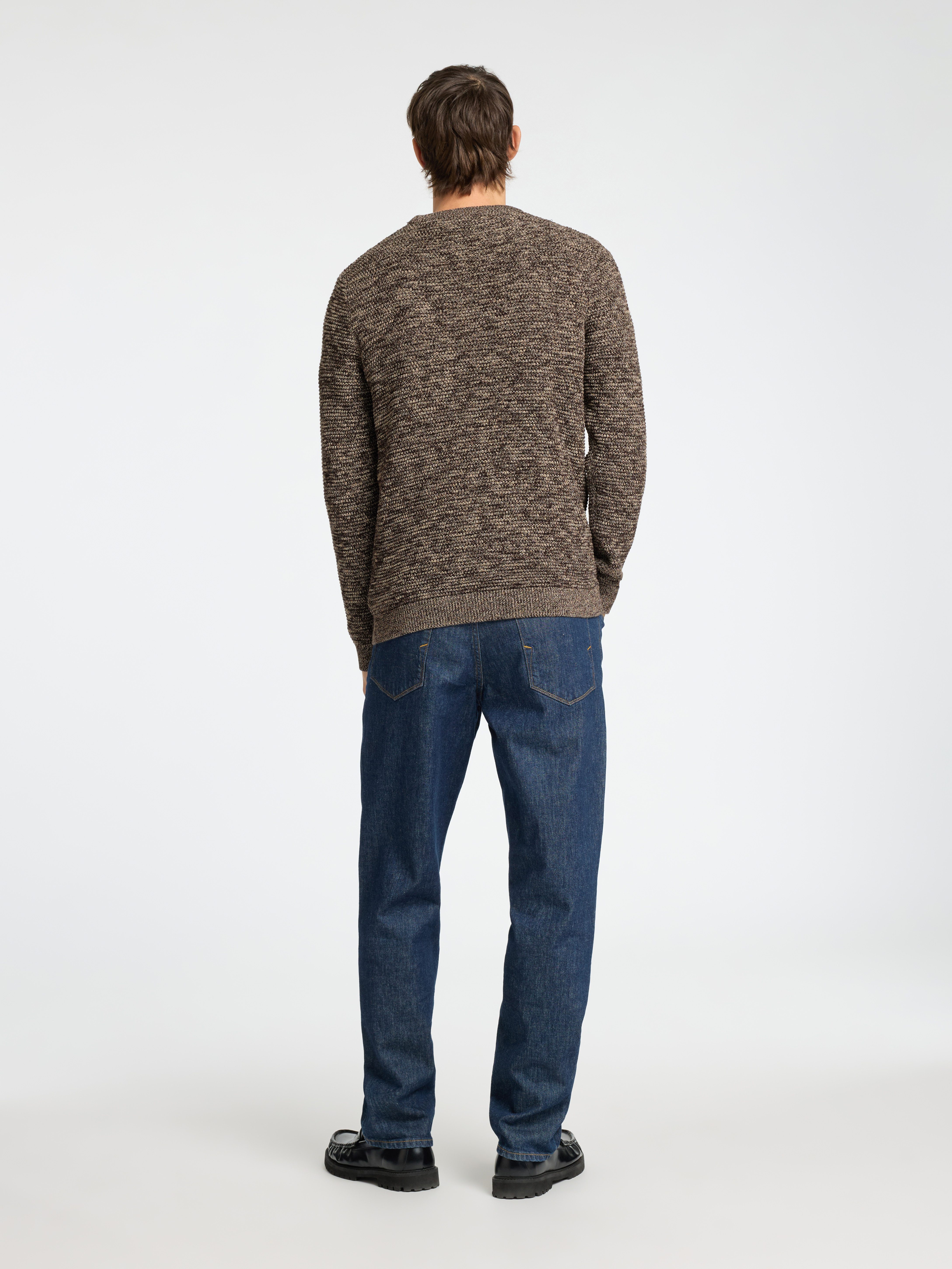 SELECTED HOMME Trui met ronde hals SLHVINCE LS KNIT BUBBLE CREW NECK NOOS